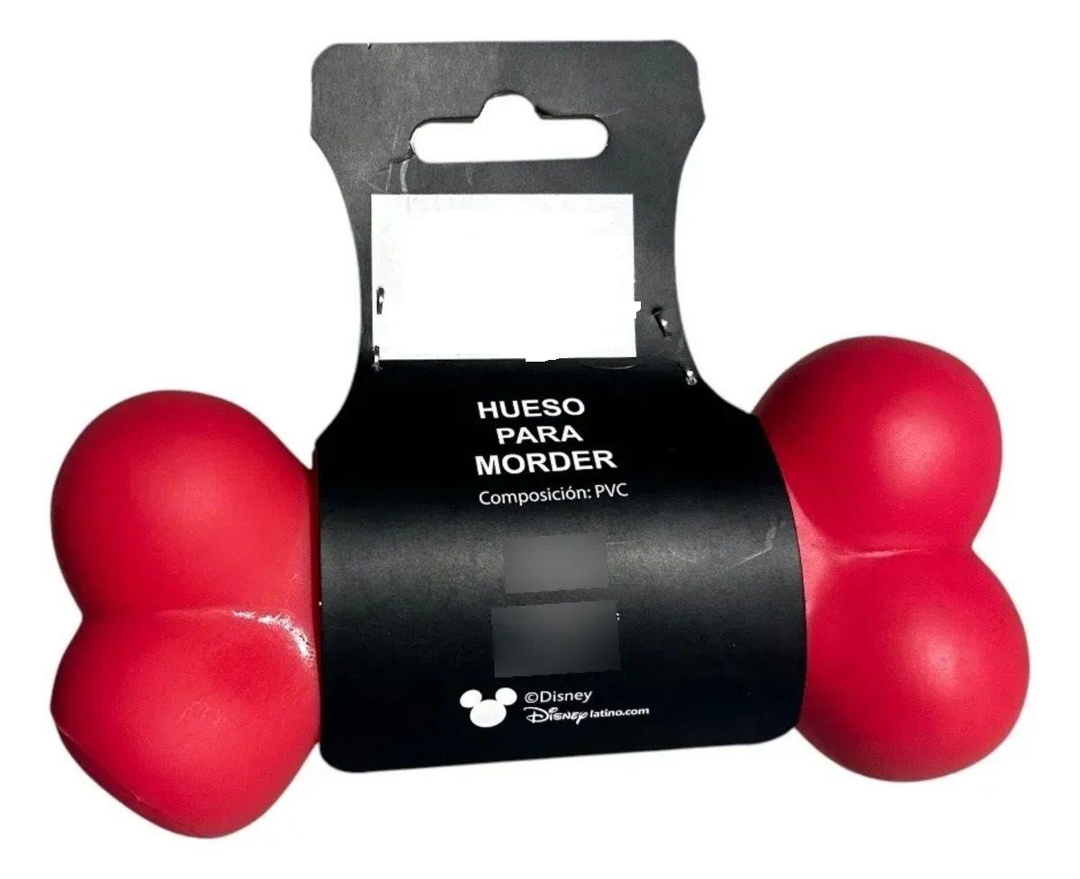 Juguete Hueso Perro de Mickey Mouse para Morder Rojo-4