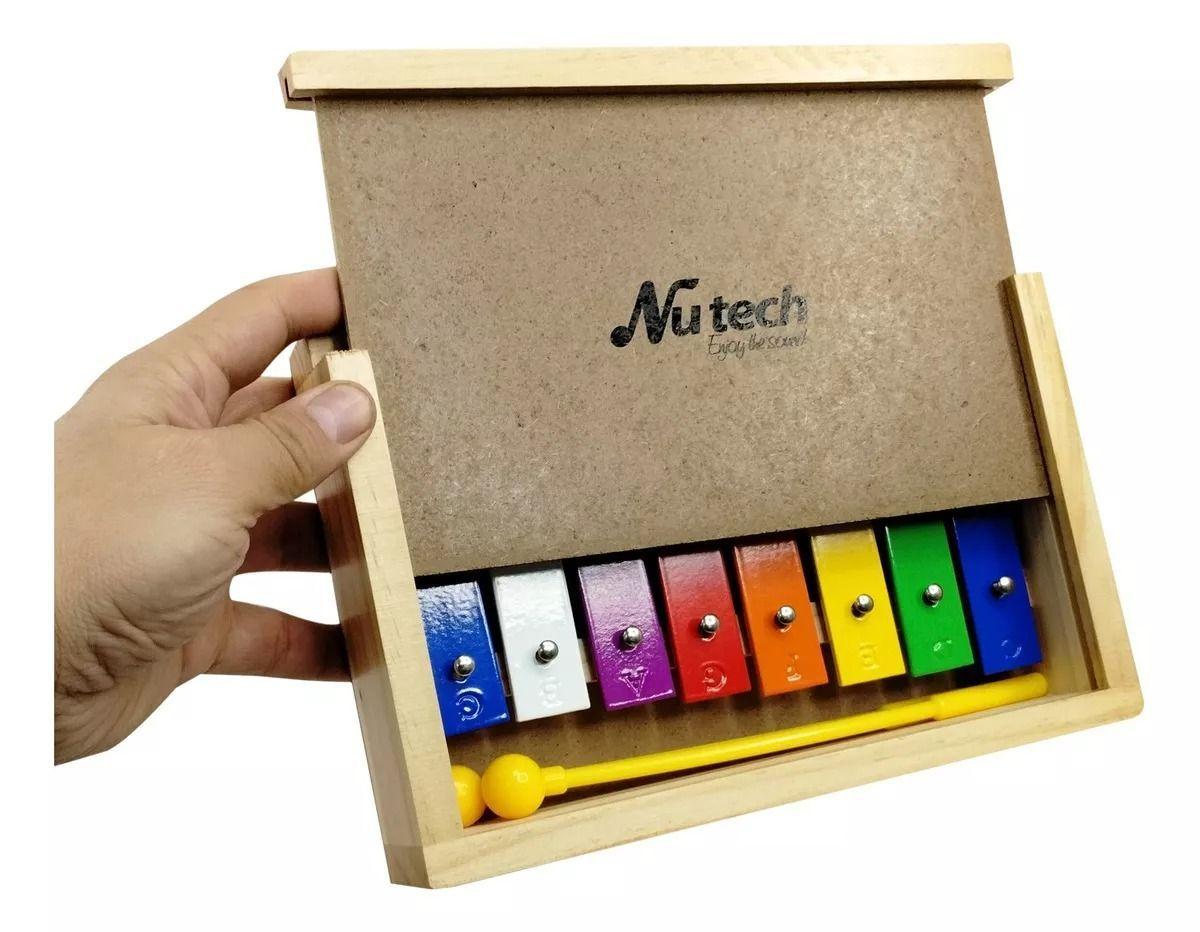 Metalófo Niños Nutech 8 Notas Colorido-3