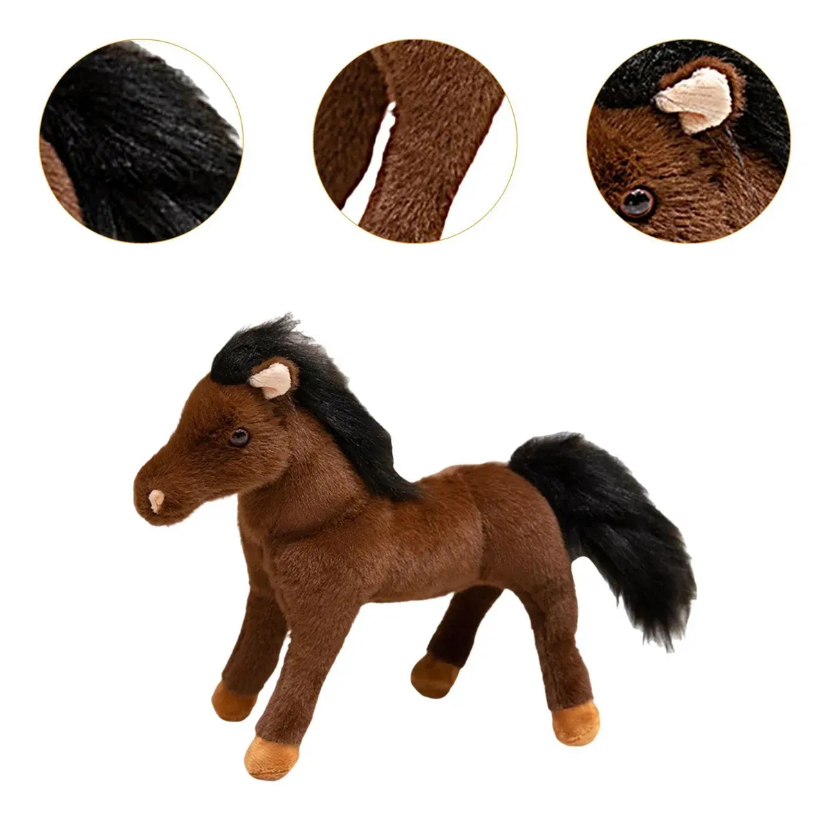 Peluches Caballos Reales De Colores 30 Cm-2