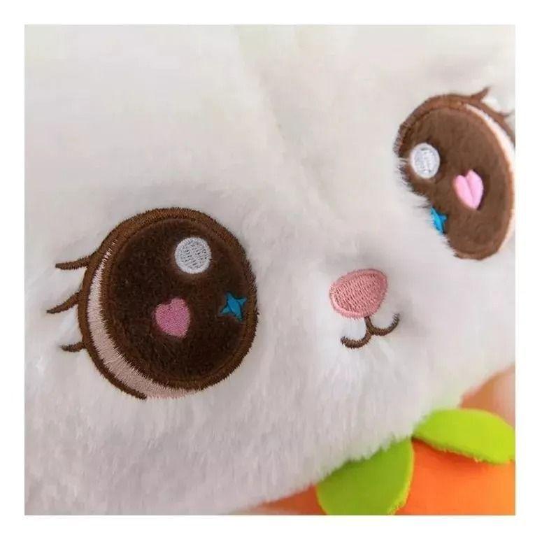 Juguete Peluche Conejo Con Zanahoria Kawaii 21cm-2