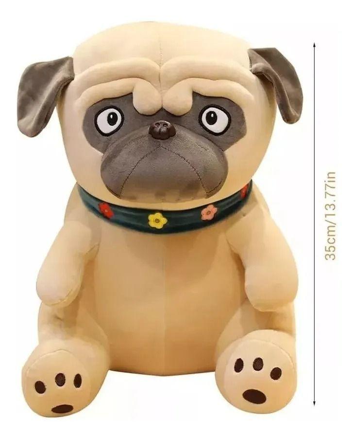 Peluche De Apego Perrito Pug 35 Cm-4