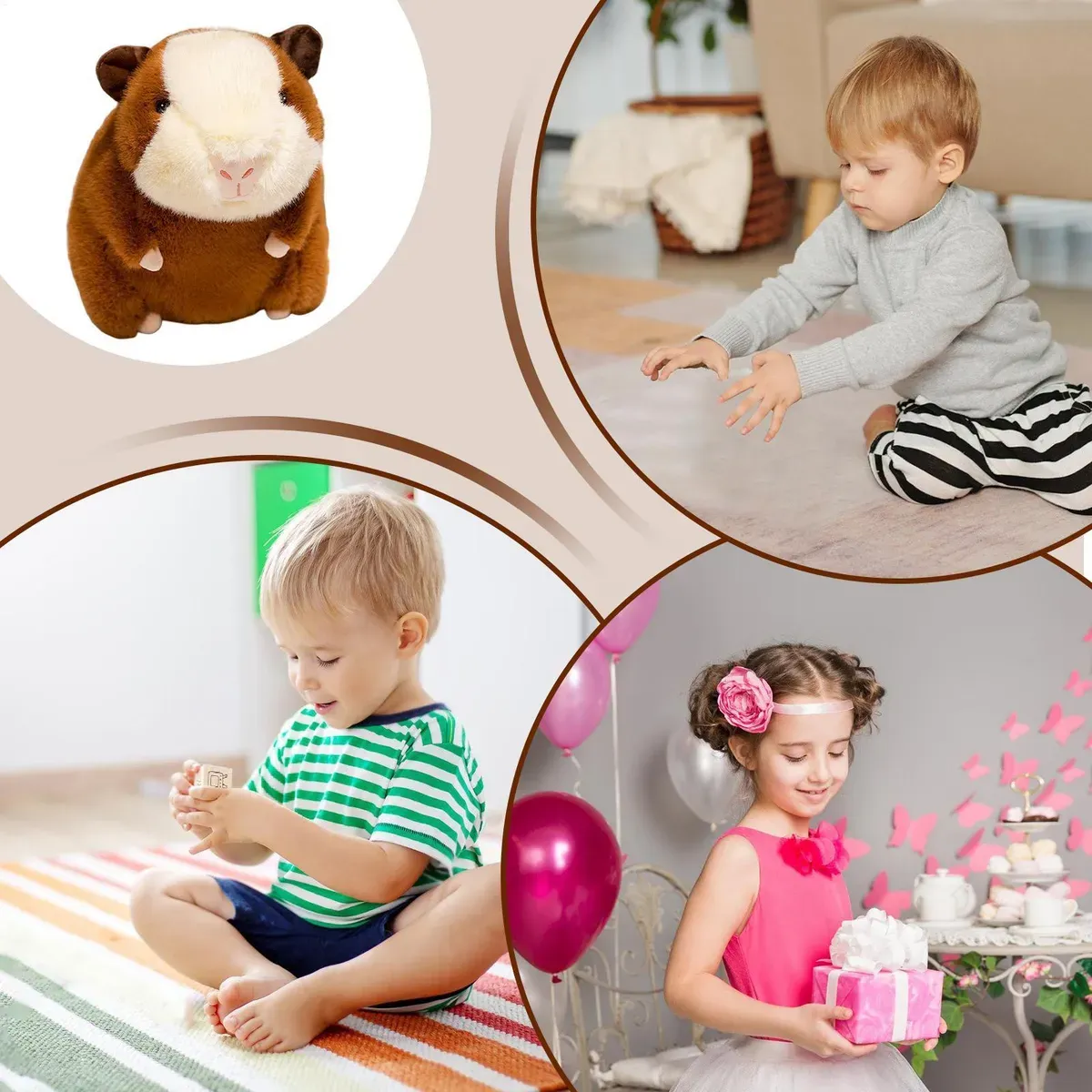 Peluche De Apego Cuy Roedor 22 Cm-3