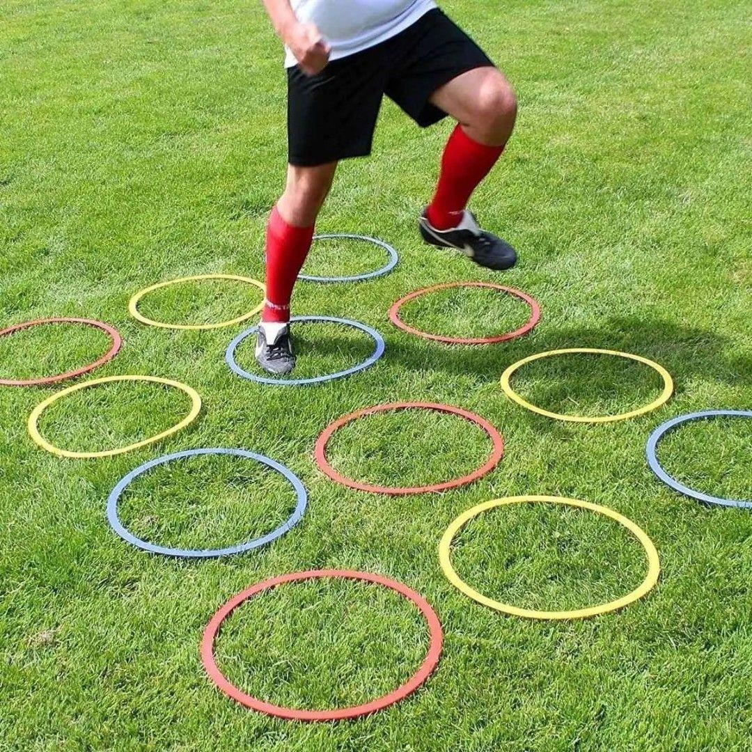 SET 20 AROS DE AGILIDAD 40 CM ENTRENAMIENTO DEPORTIVO MULTICOLOR-4