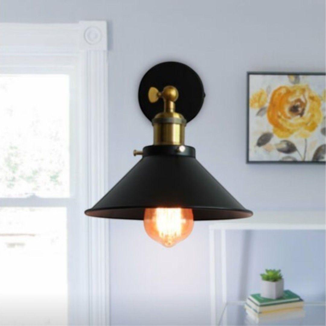 Aplique Industrial Vintage E27 para Living Dormitorio y Pasillo SEC-2