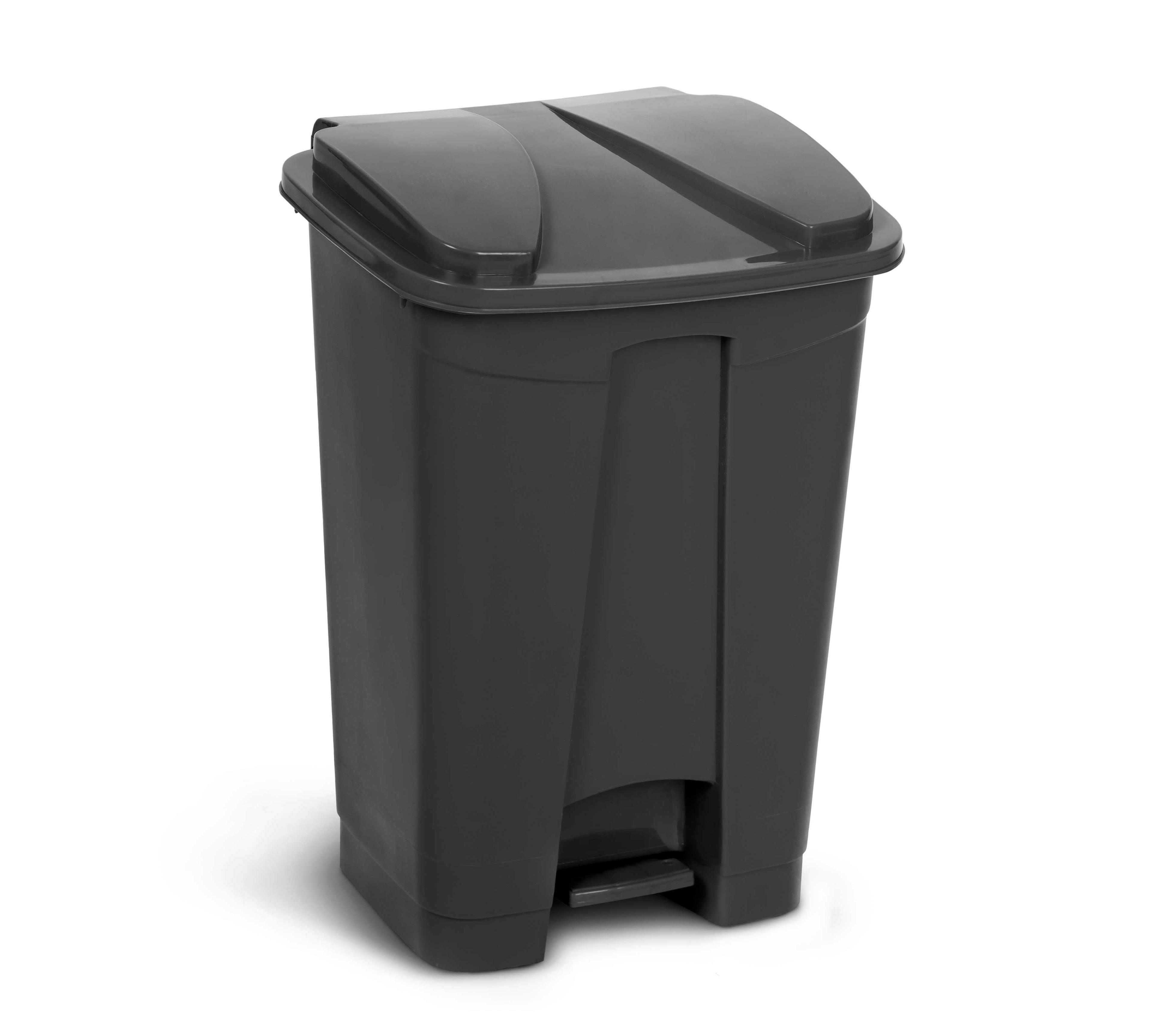 Basurero 16 Litros con Pedal Central - Gris-1