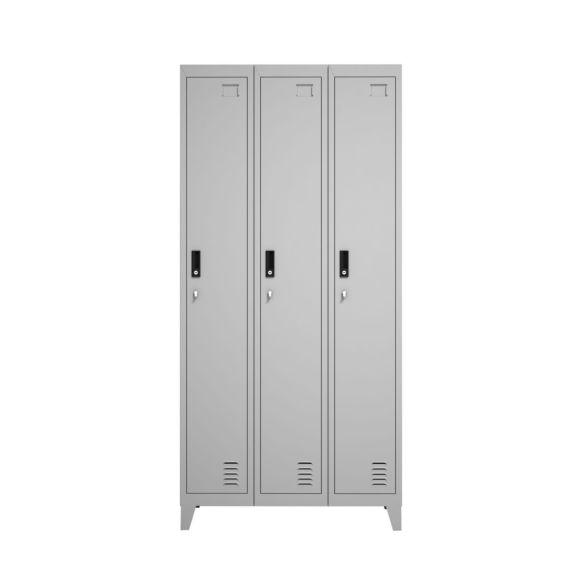 Locker Metálico: 3 Cuerpos y 3 Puertas-0