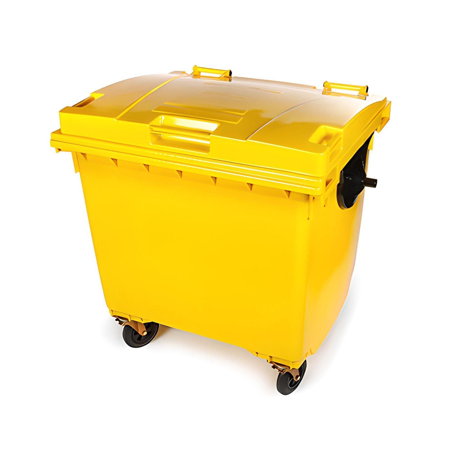 Basurero de 1100 Litros - Amarillo-0