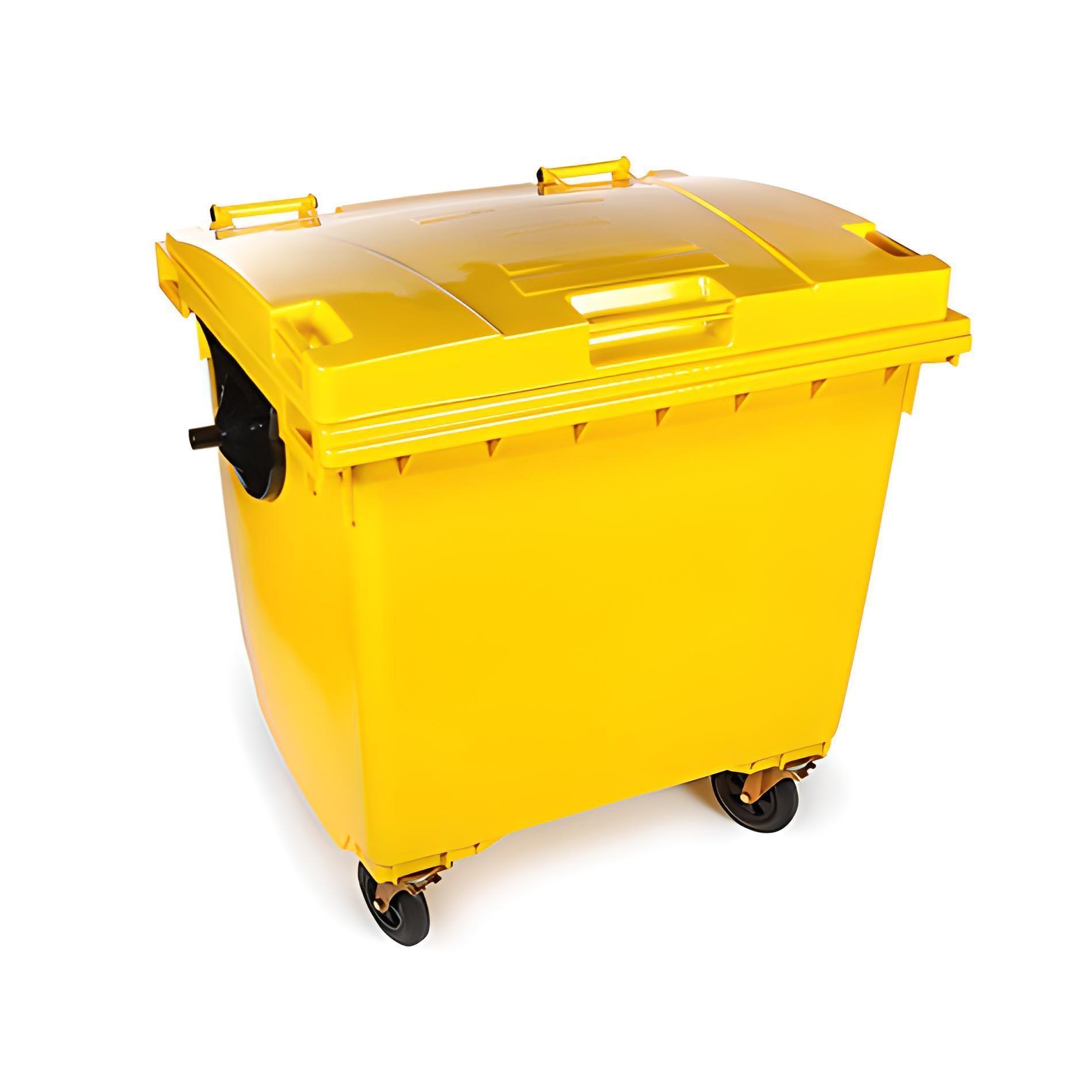 Basurero de 1100 Litros - Amarillo-1