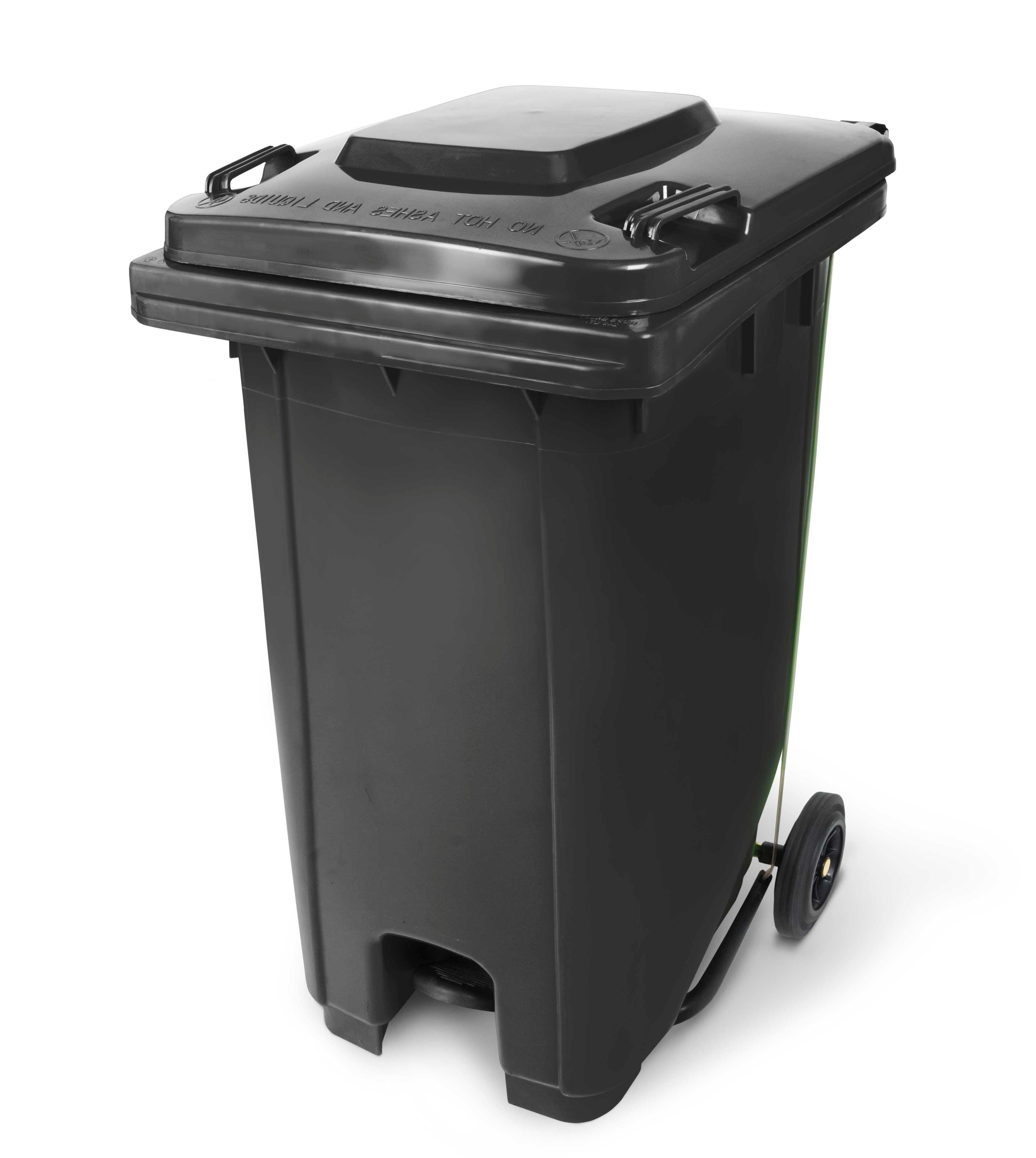 Basurero de 120 Litros con Pedal central - Gris-0