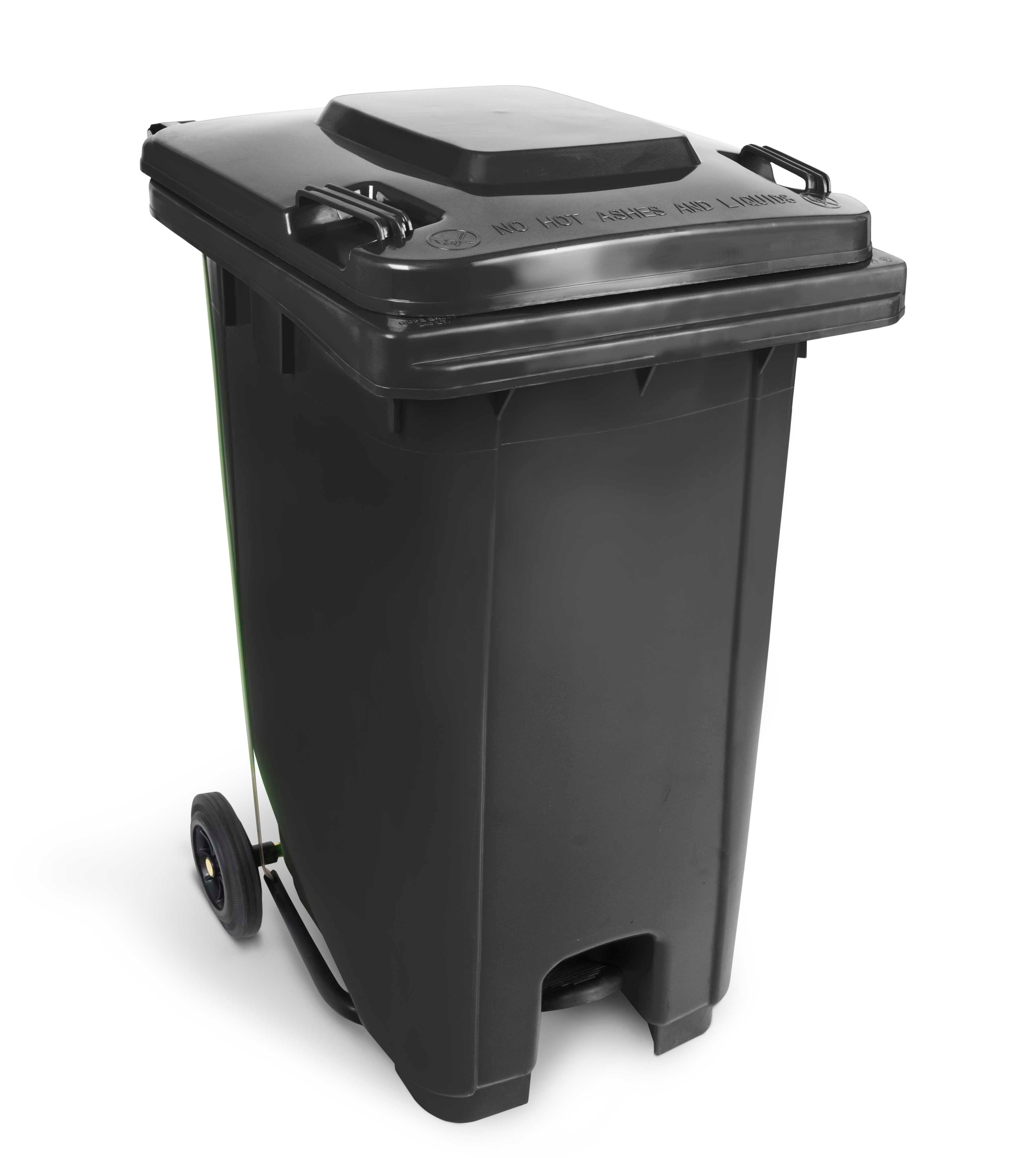 Basurero de 120 Litros con Pedal central - Gris-1