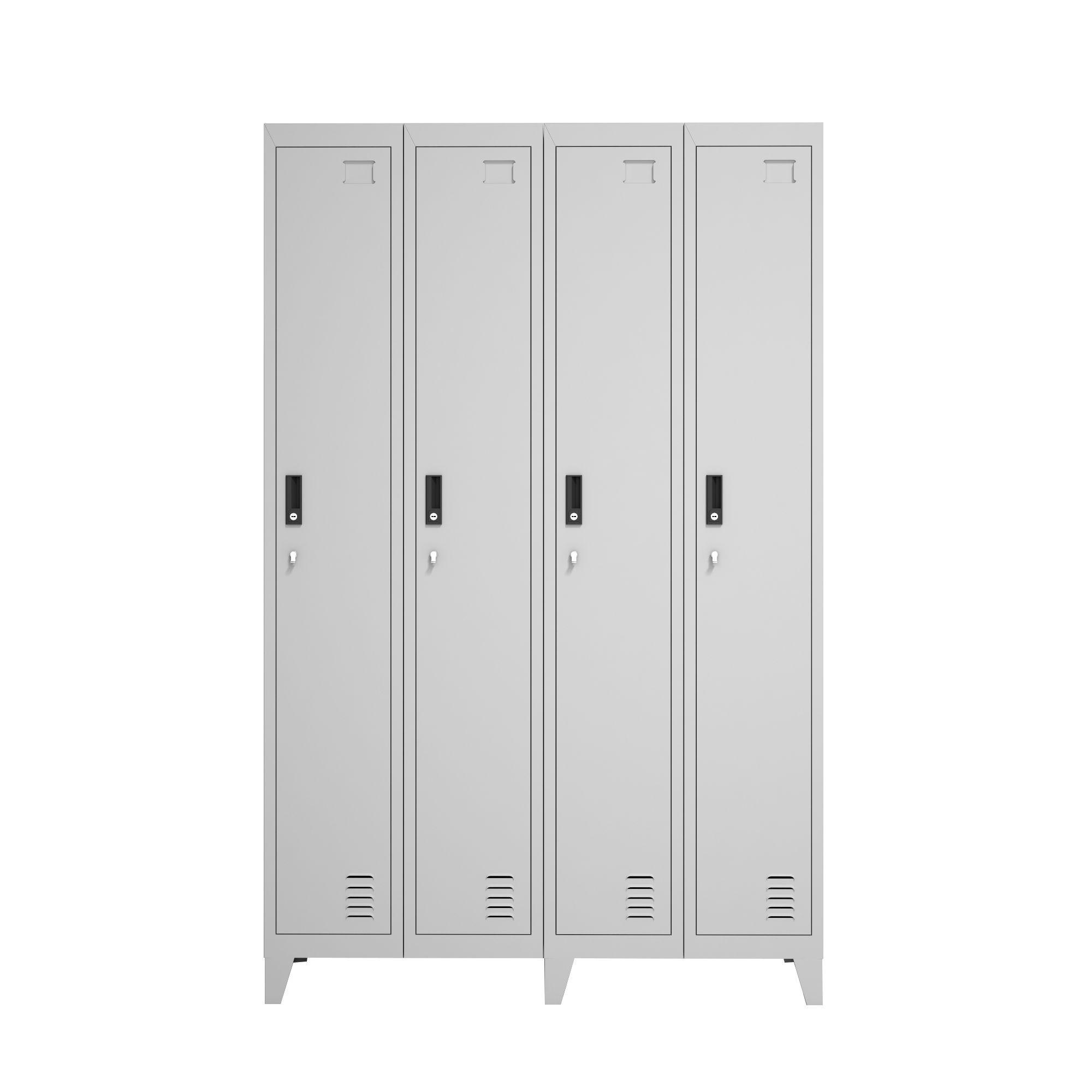 Locker Metálico: 4 Cuerpos y 4 Puertas-0