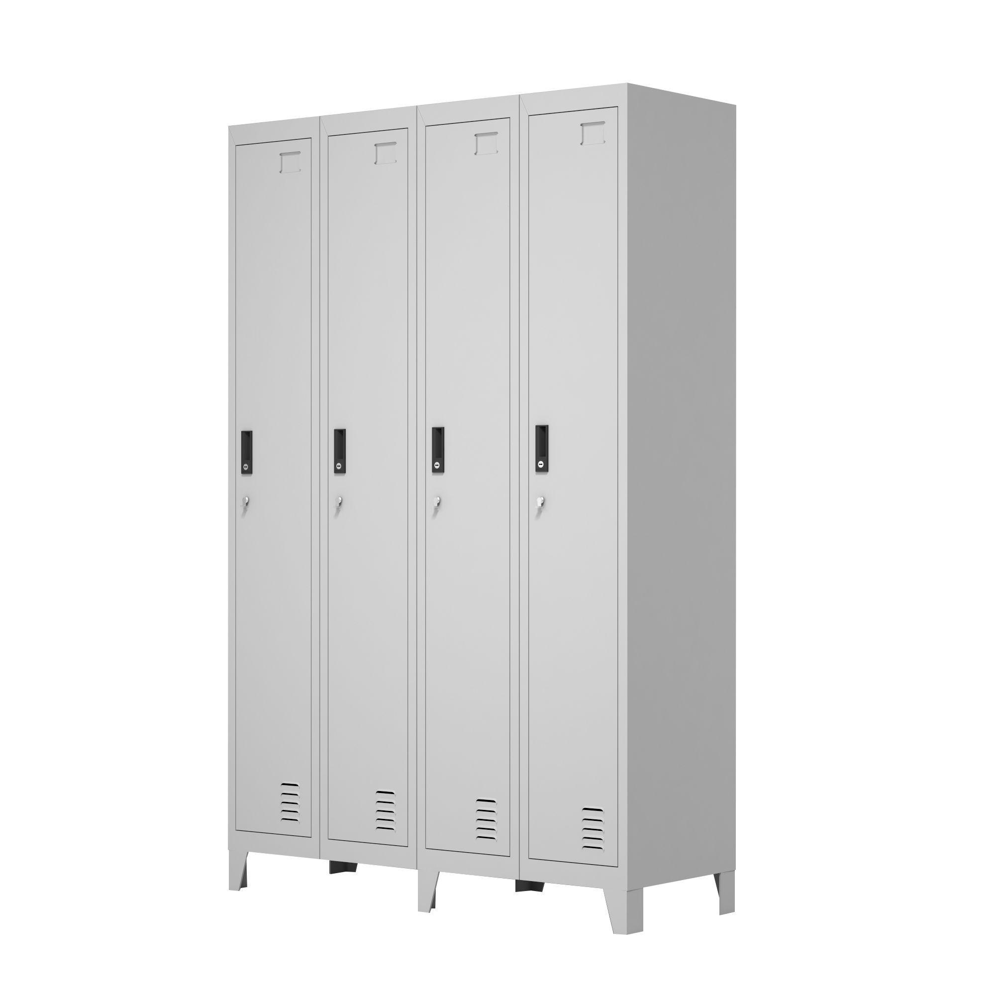 Locker Metálico: 4 Cuerpos y 4 Puertas-2