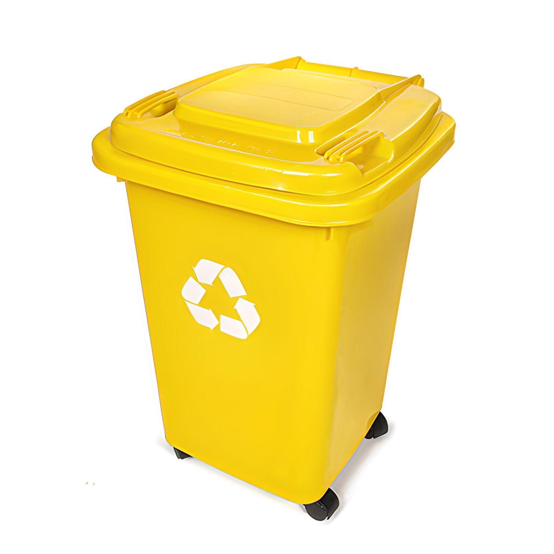 Basurero 30 Litros - Amarillo-0