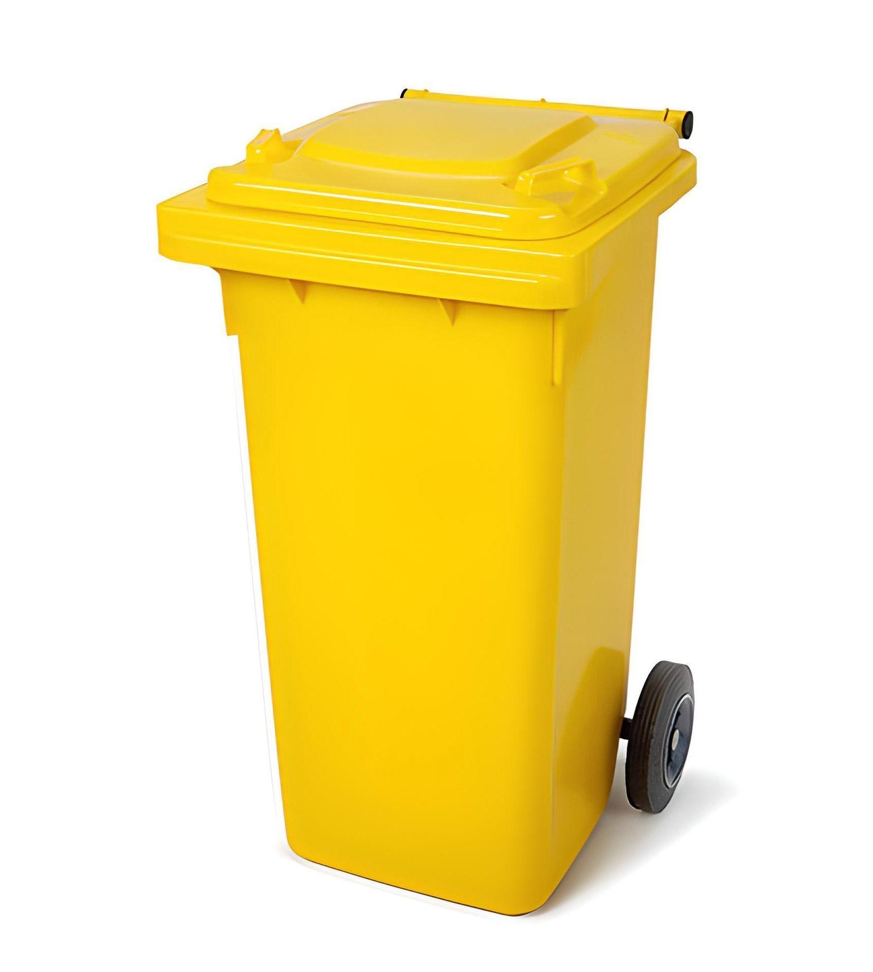 Basurero de 240 Litros RC - Amarillo-0