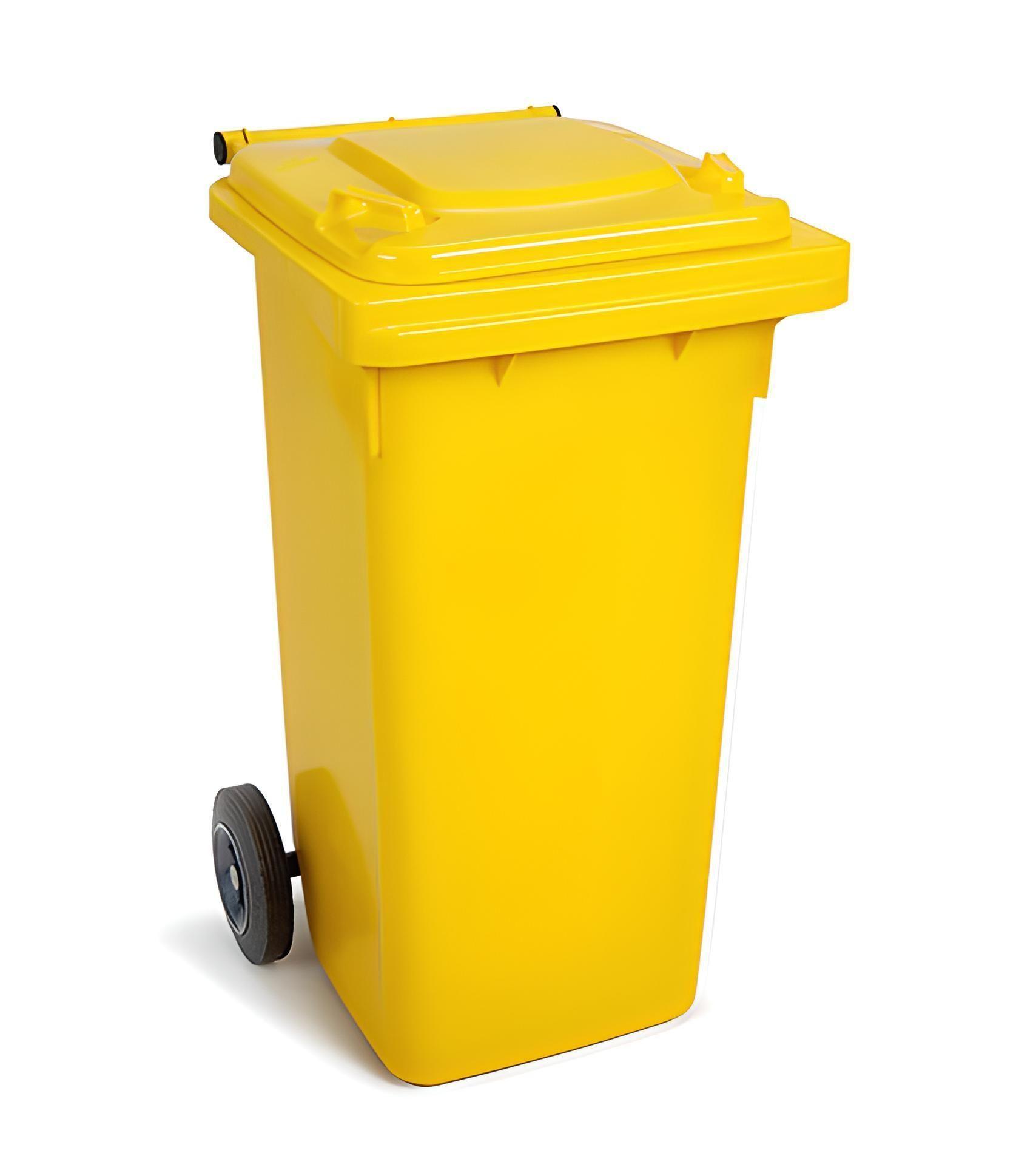 Basurero de 240 Litros RC - Amarillo-1
