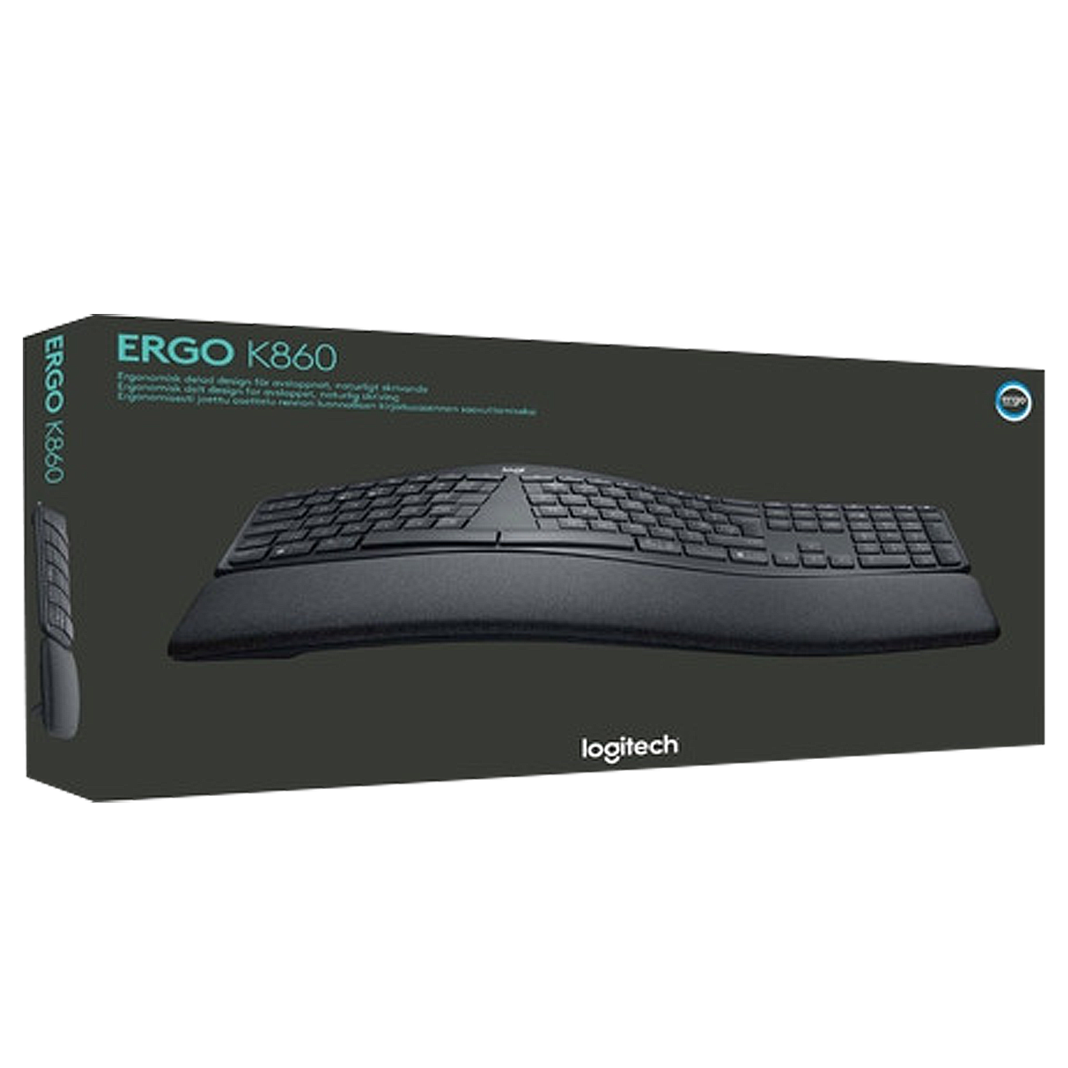 Teclado Bluetooth Logitech Ergo Series Ergo K860 Qwerty Inglés Us Color Negro-2
