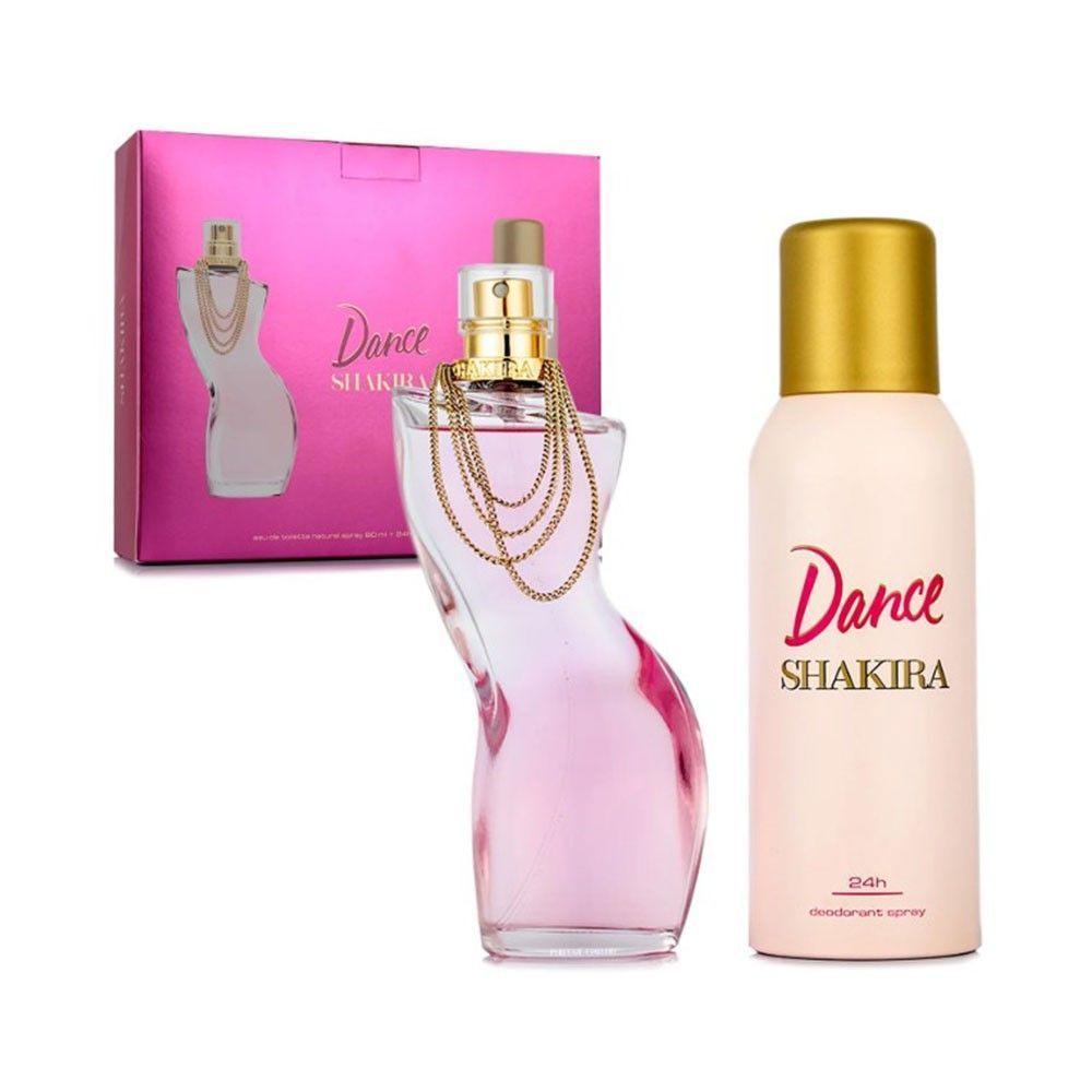 Set Shakira Mujer Dance edt 80ml + 24h Desodorante-0