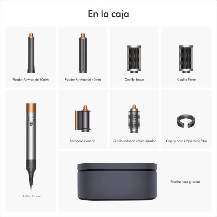 Multiestilizador Secador de Pelo 5 en 1 Airwrap Gris-1