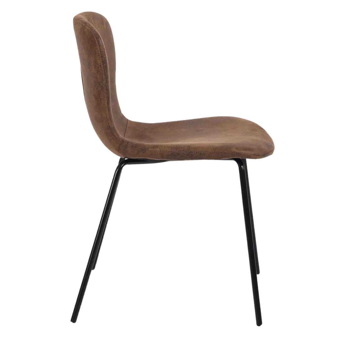 Pack 4 Sillas De Comedor Vintage Café-2