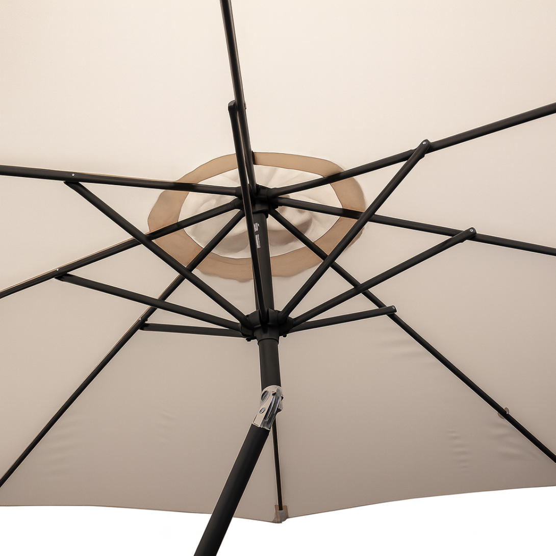 Quitasol Terraza Recto 2,7 Mt + Base 22 Litros-3