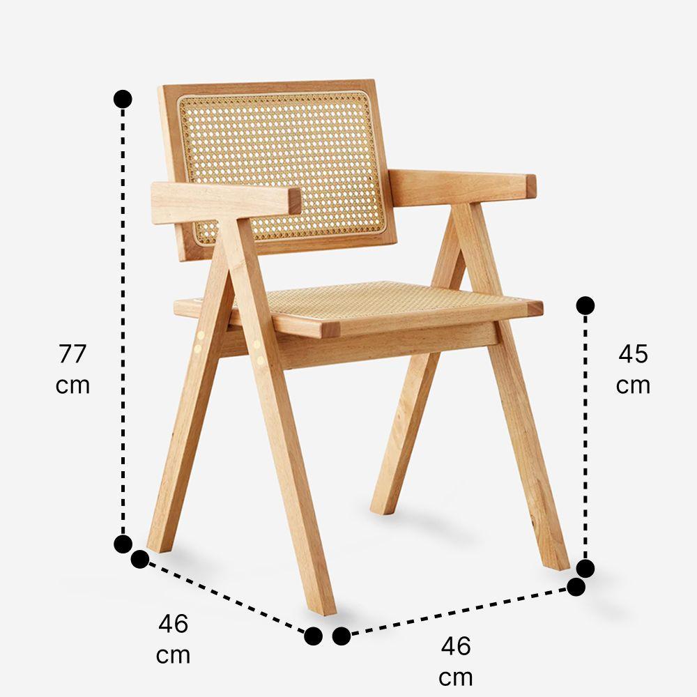 Silla De Comedor Chandigarh Madera Natural-2