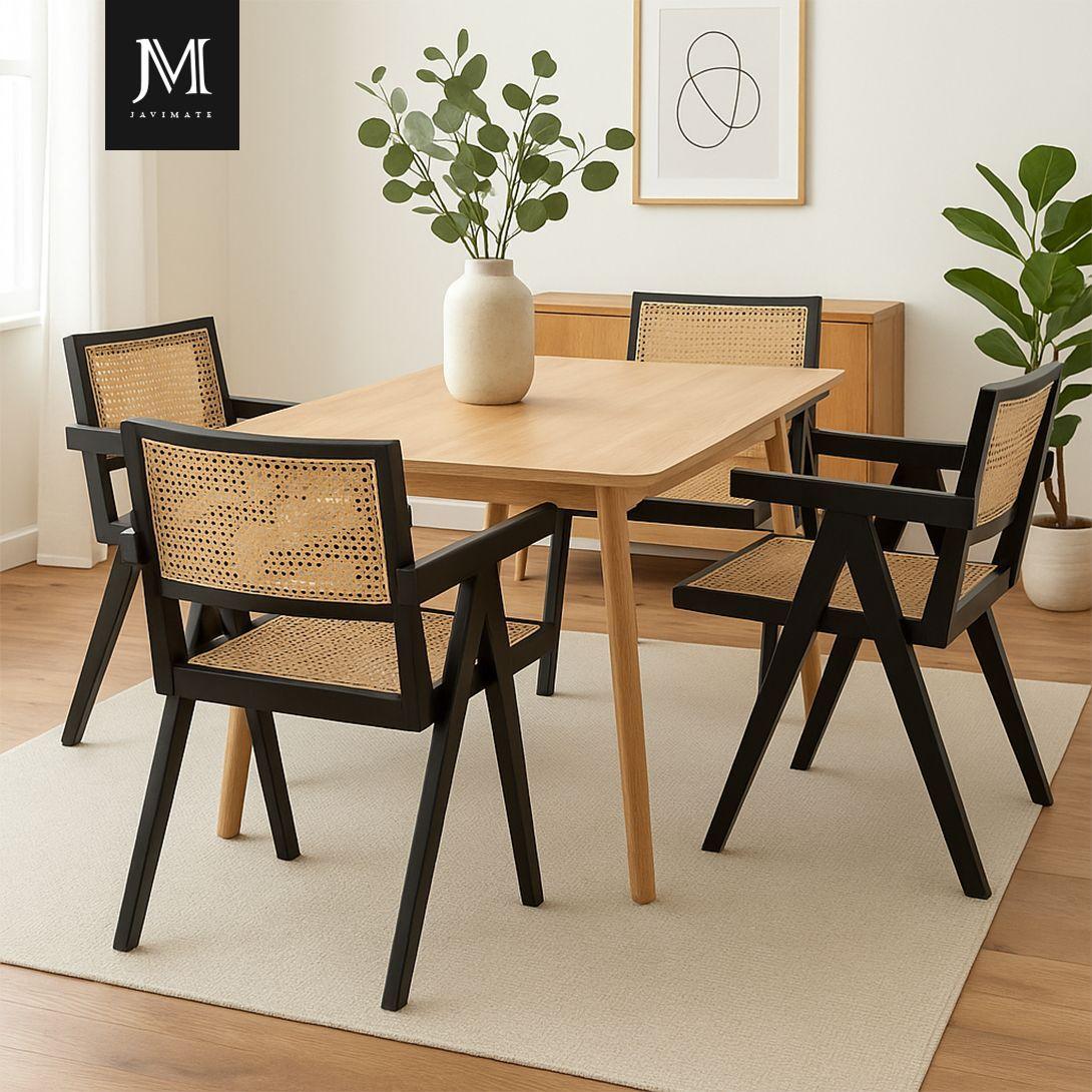 Silla De Comedor Chandigarh Madera Negro-2