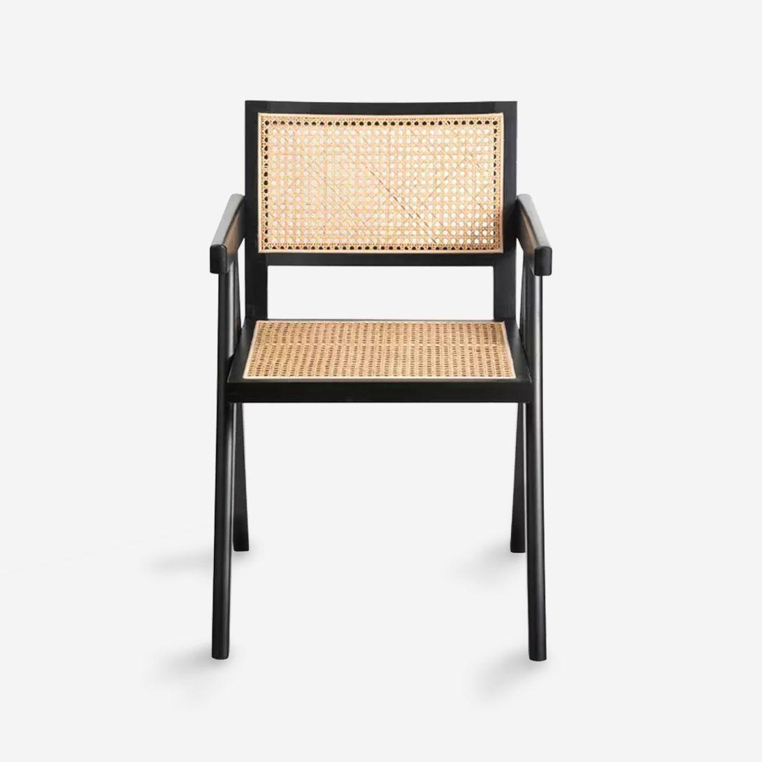 Silla De Comedor Chandigarh Madera Negro-3