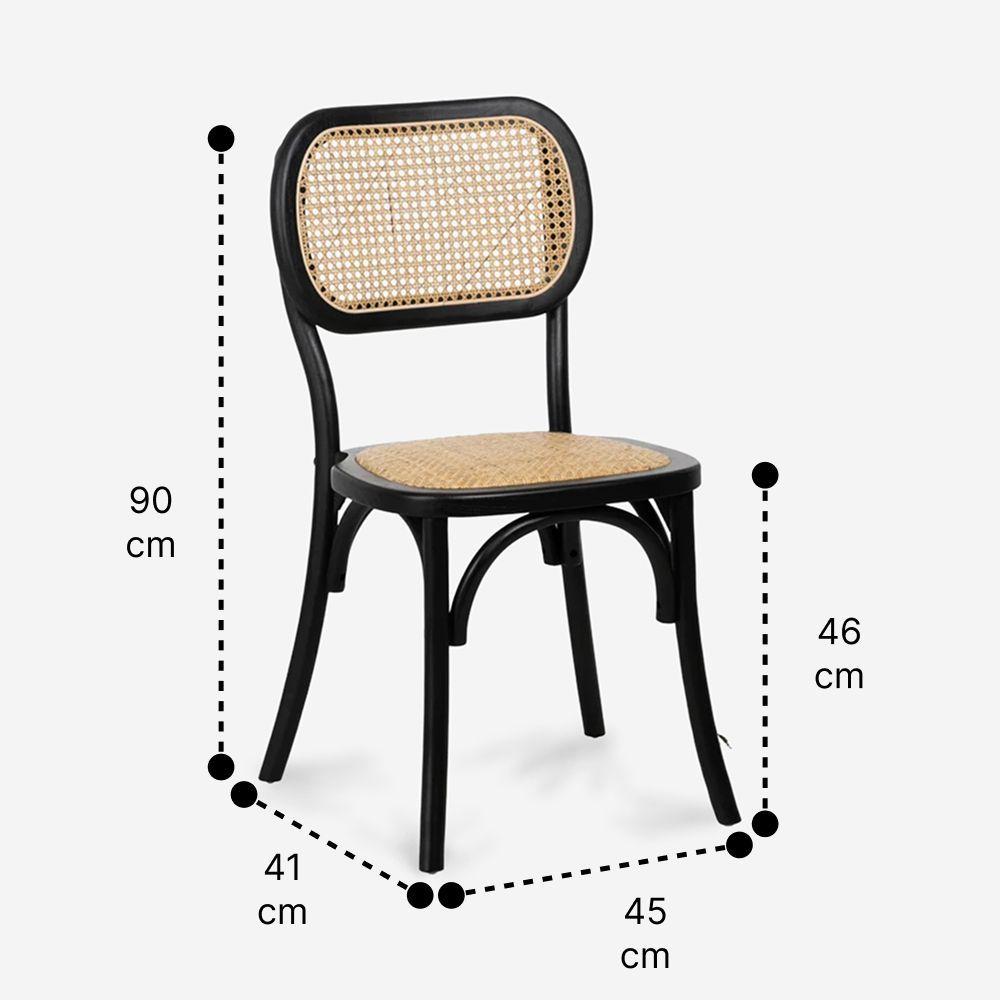Pack 4 Sillas Madera De Comedor Thonet Viena-2