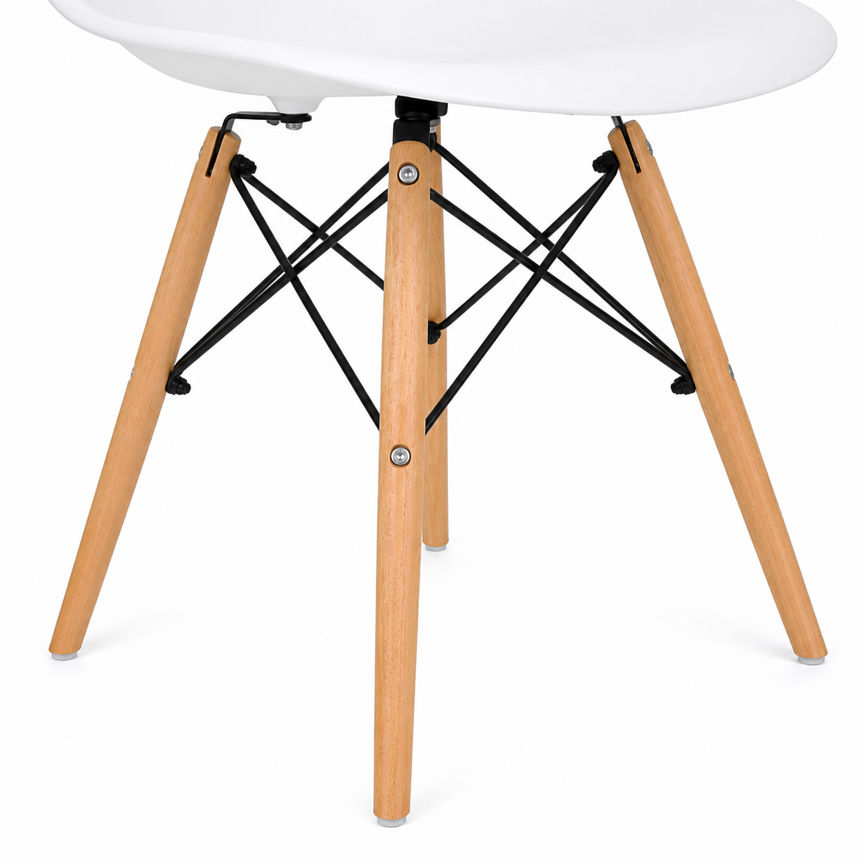 Pack 6 Sillas Comedor Eames Blanca-5