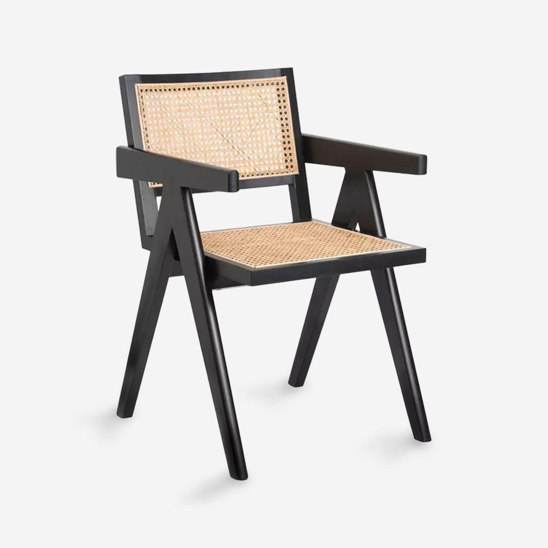 Pack 4 Sillas De Comedor Chandigarh Madera Negro-4