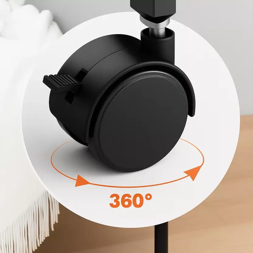 Frutero de 5 Niveles con Ruedas | Organizador Metálico Negro-4