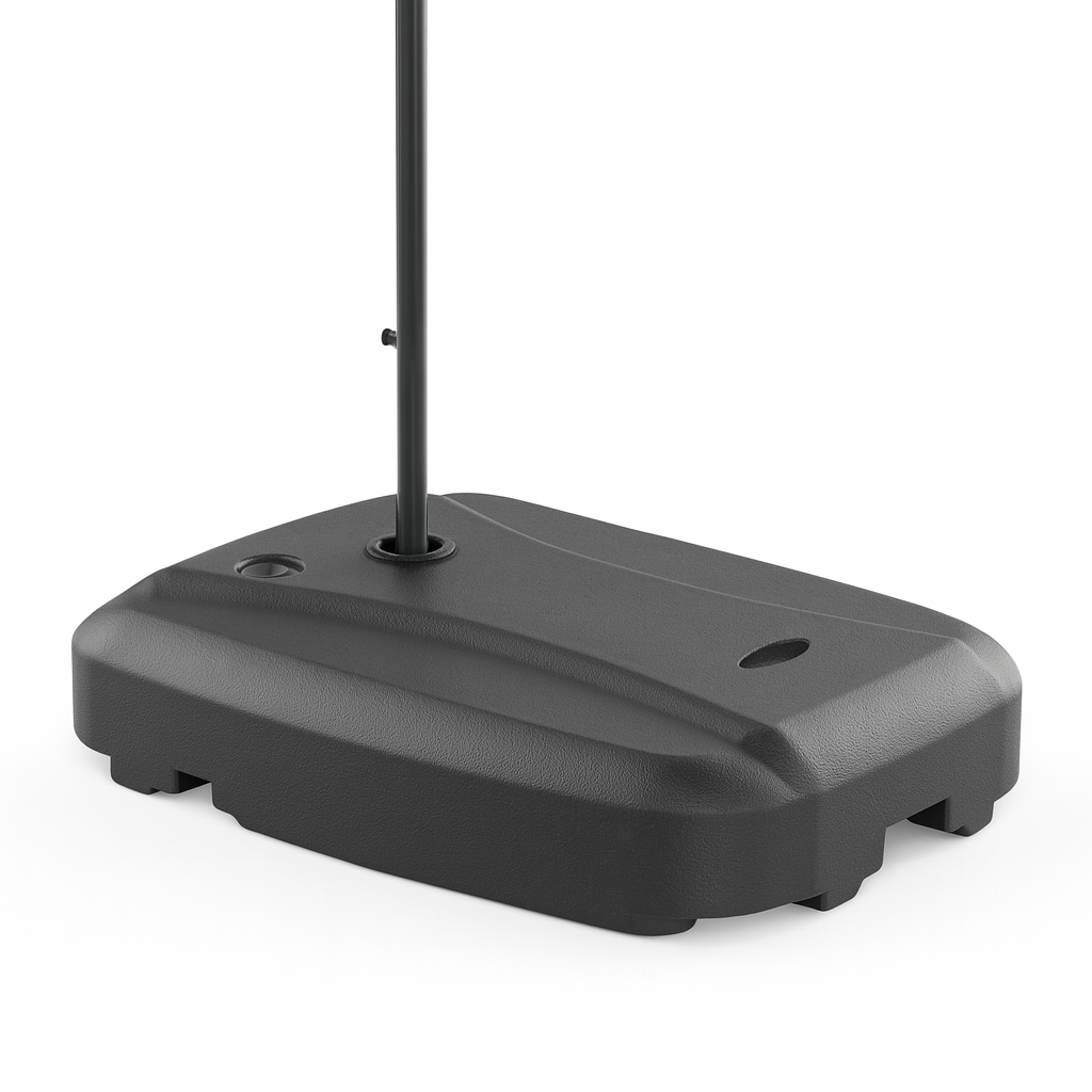 Base Para Quitasol Negra Con Ruedas 60 Litros-2