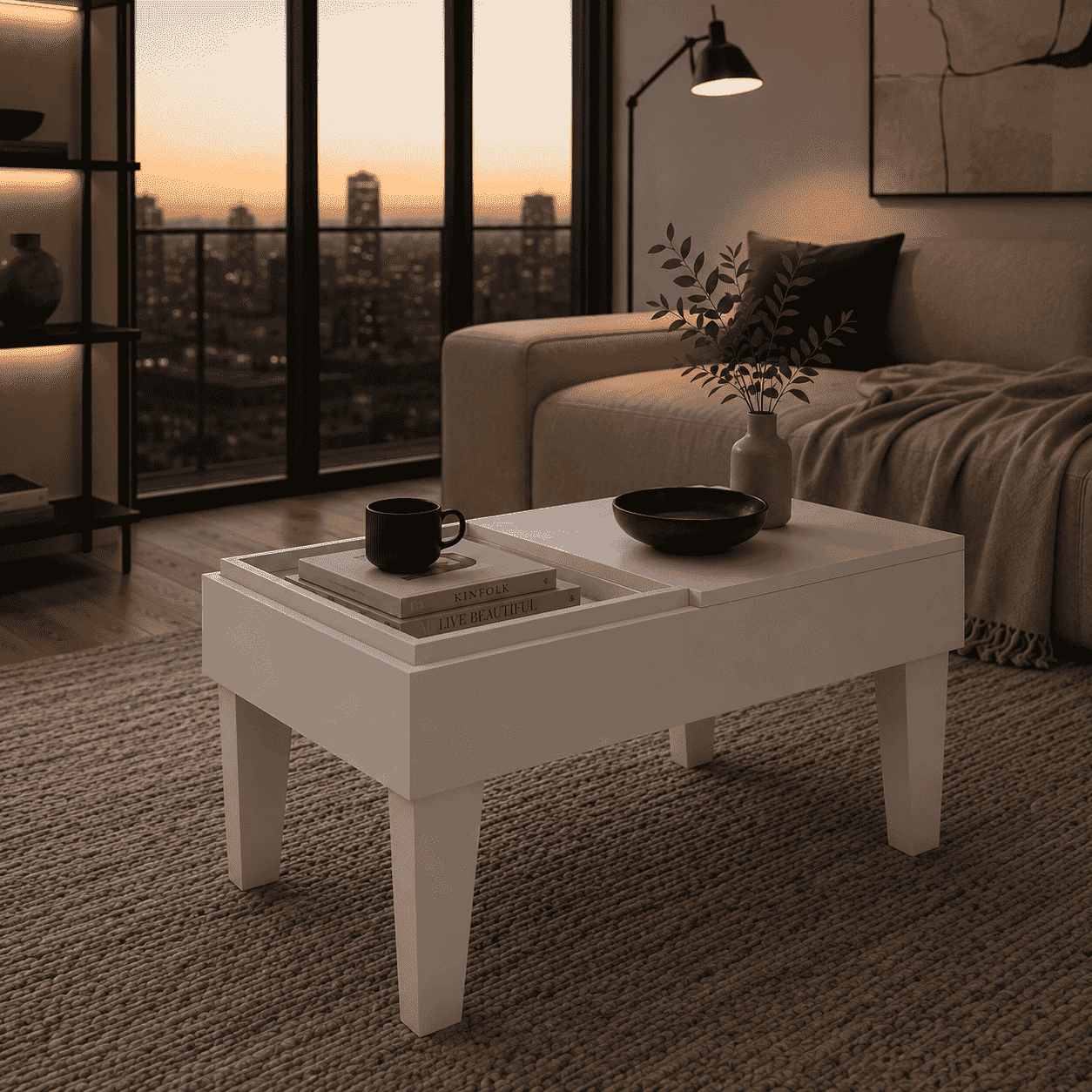 Mesa de Centro Veneza Blanca-2