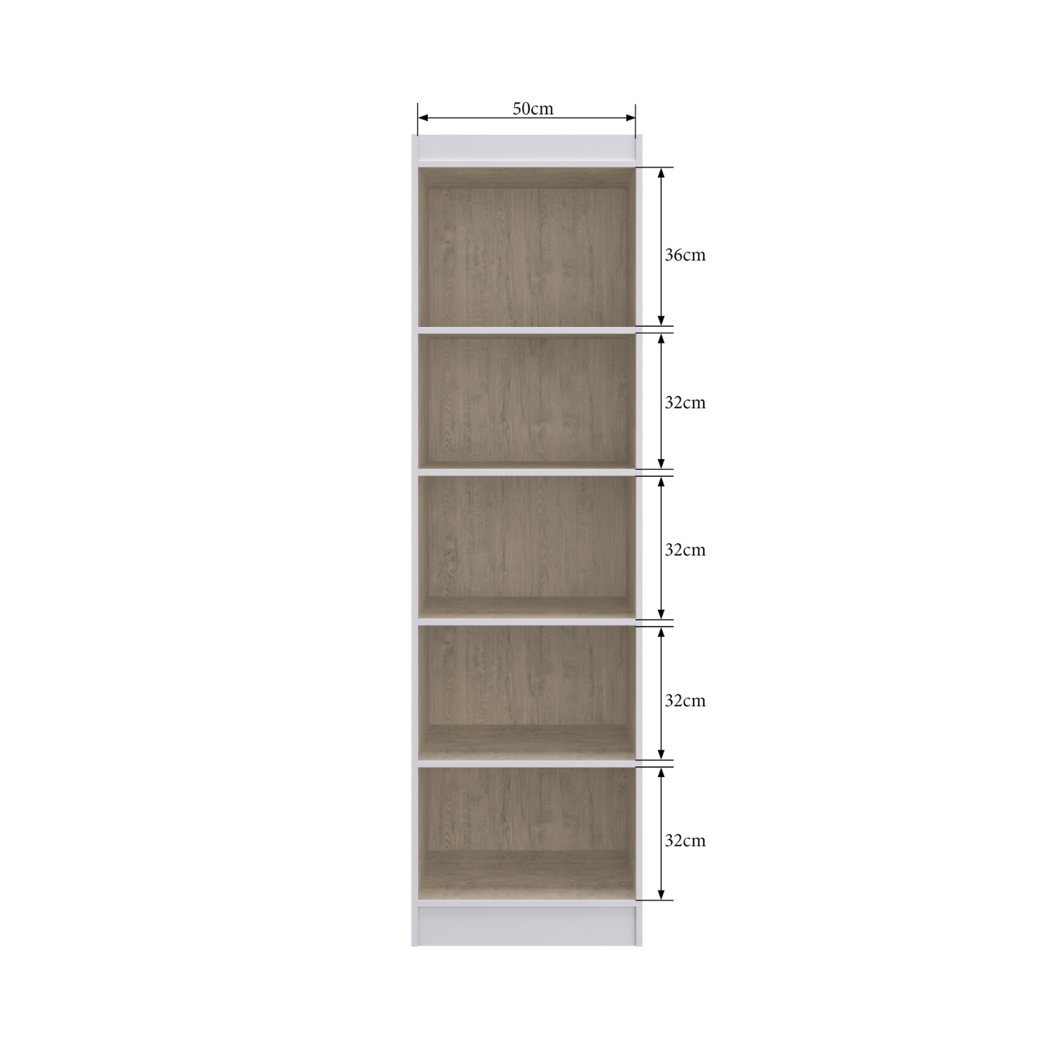 Clóset Multiuso 2 Puertas 4 Repisas Blanco 183x52x36 cm-3