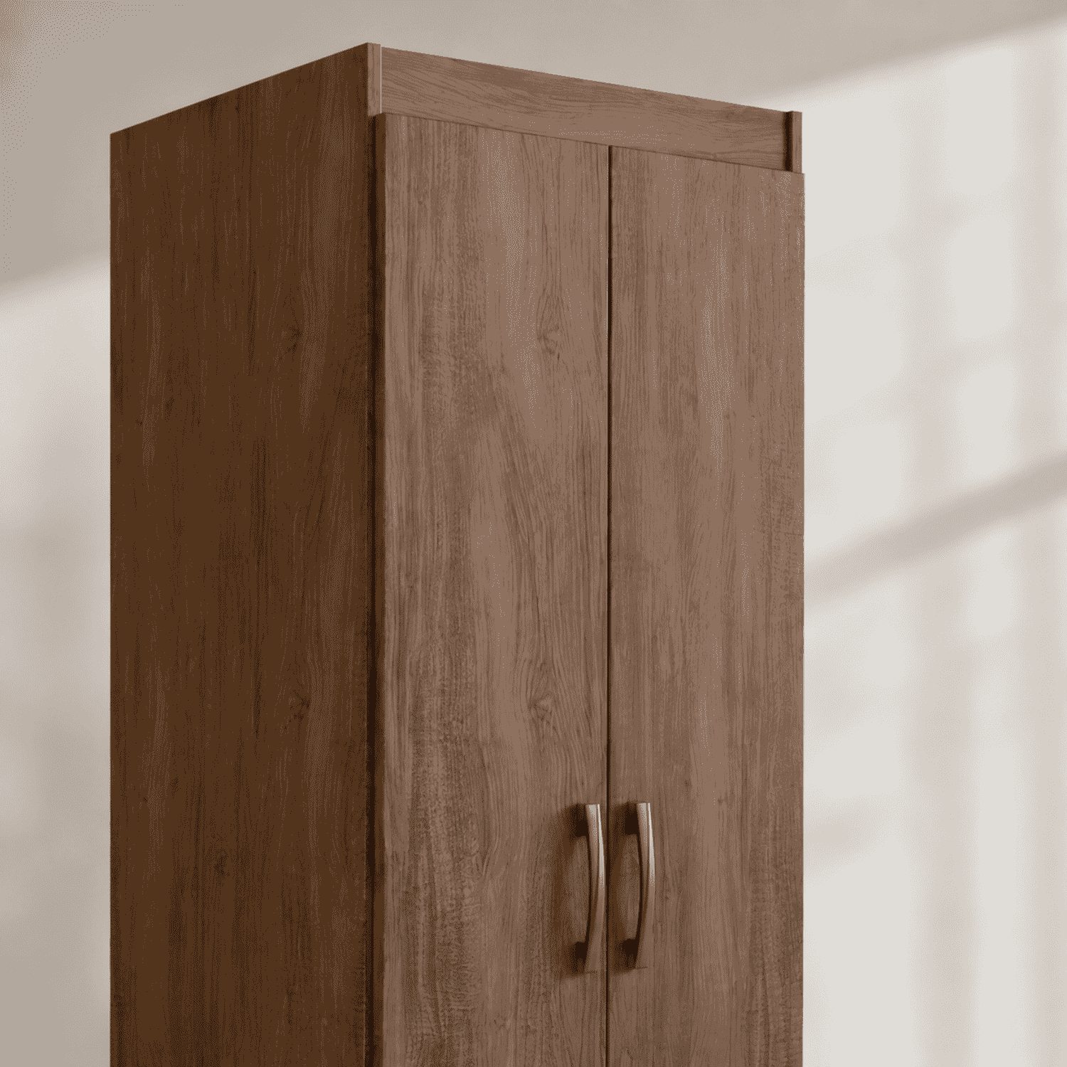 Clóset Multiuso 2 Puertas 4 Repisas Café 183x52x36 cm-1