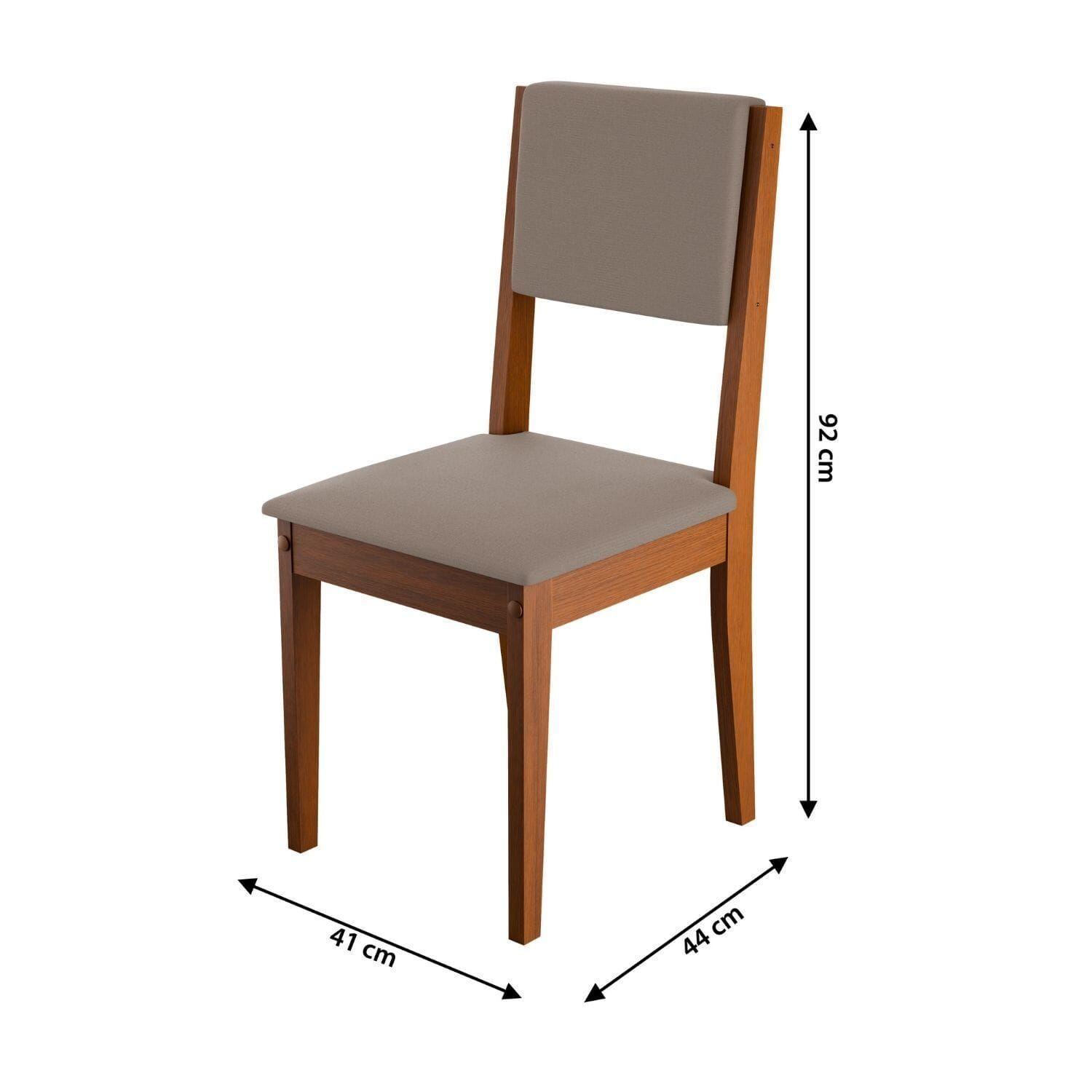 Juego de Comedor Trento II 6 Sillas Blanco Mesa 160x90 cm-1