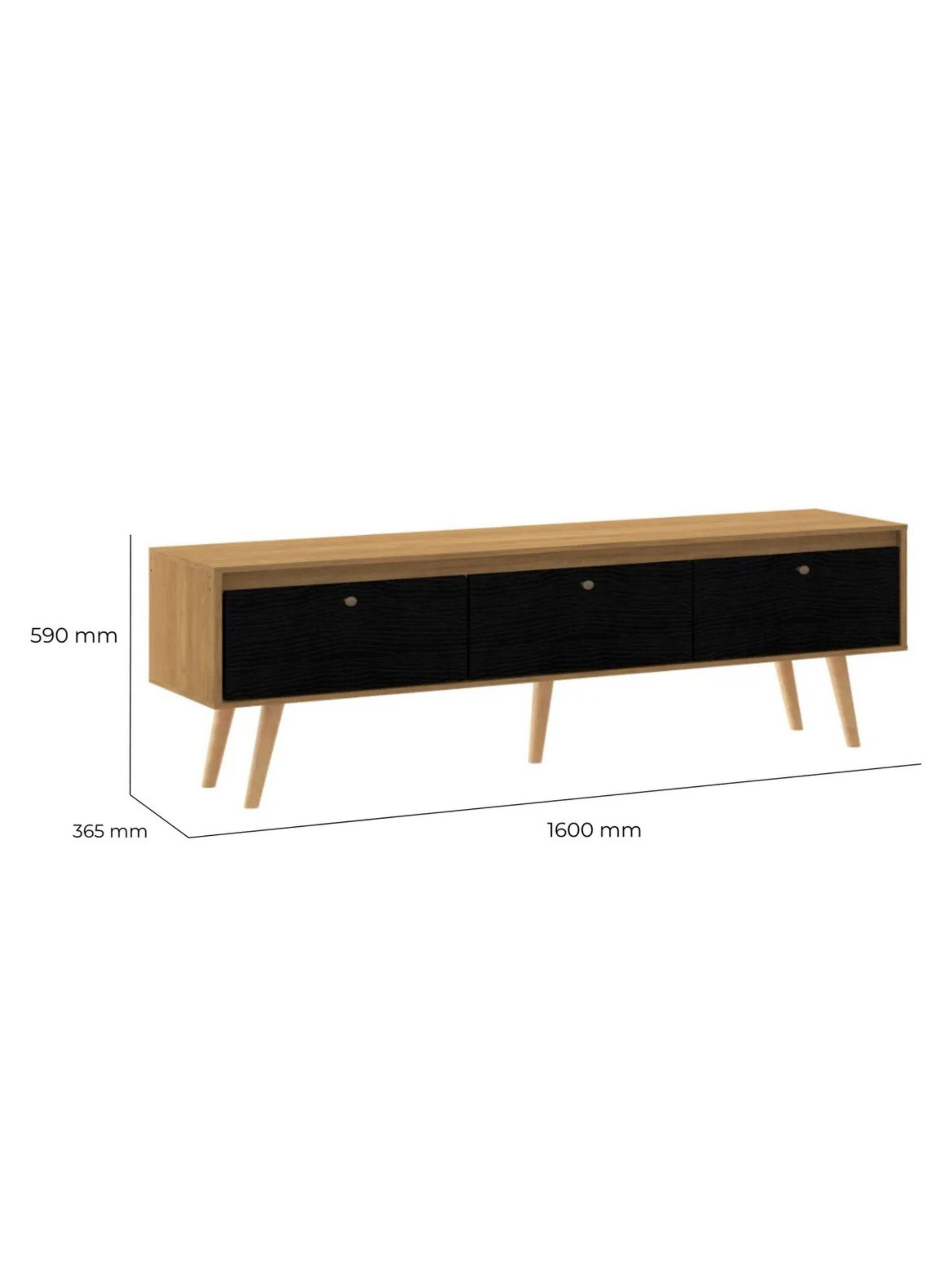 Rack Menphis Café/Negro 59x160x36,5 cm-3