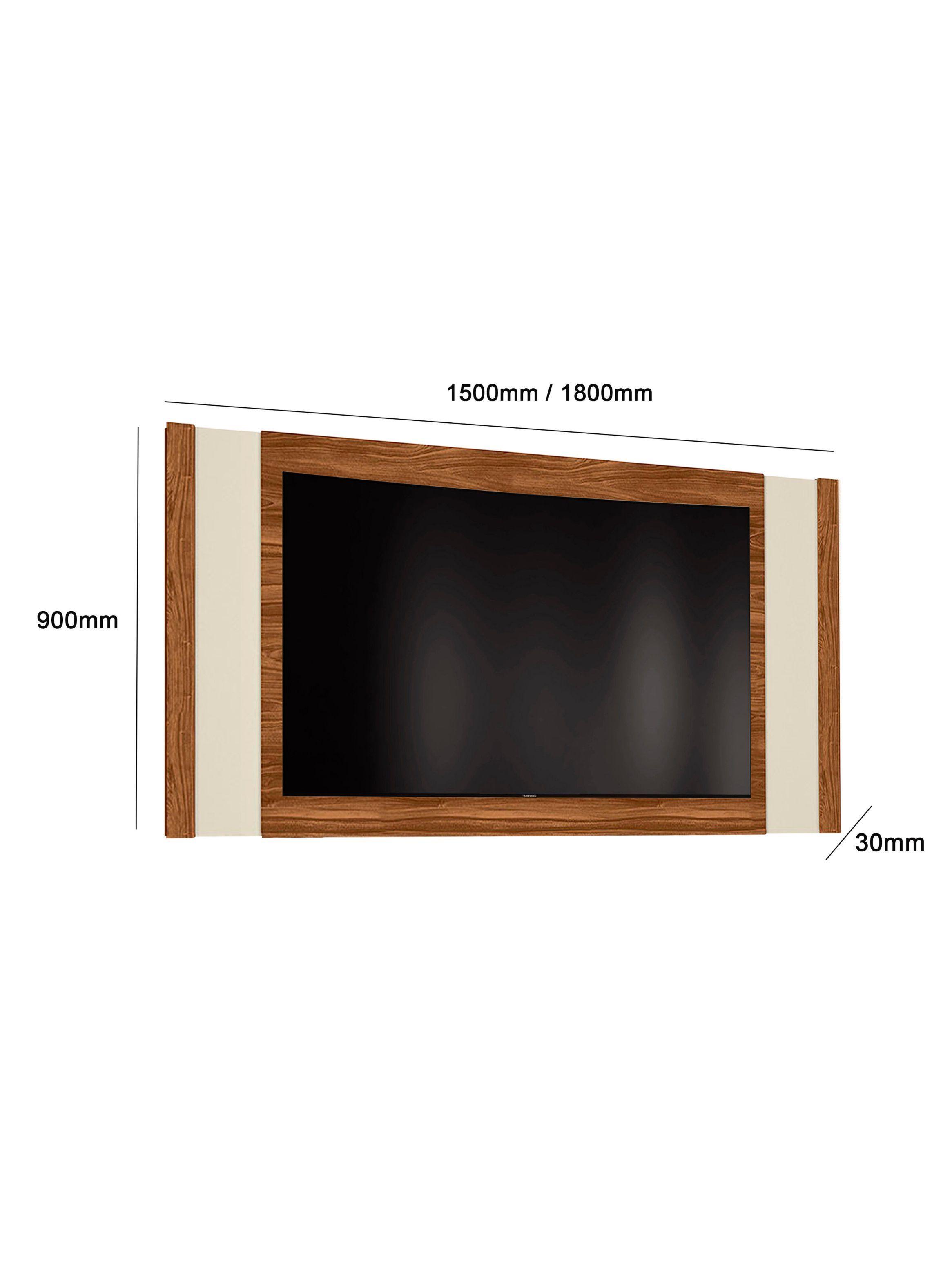 Panel TV 65” Extensible – Canela/Blanco Marfil-4