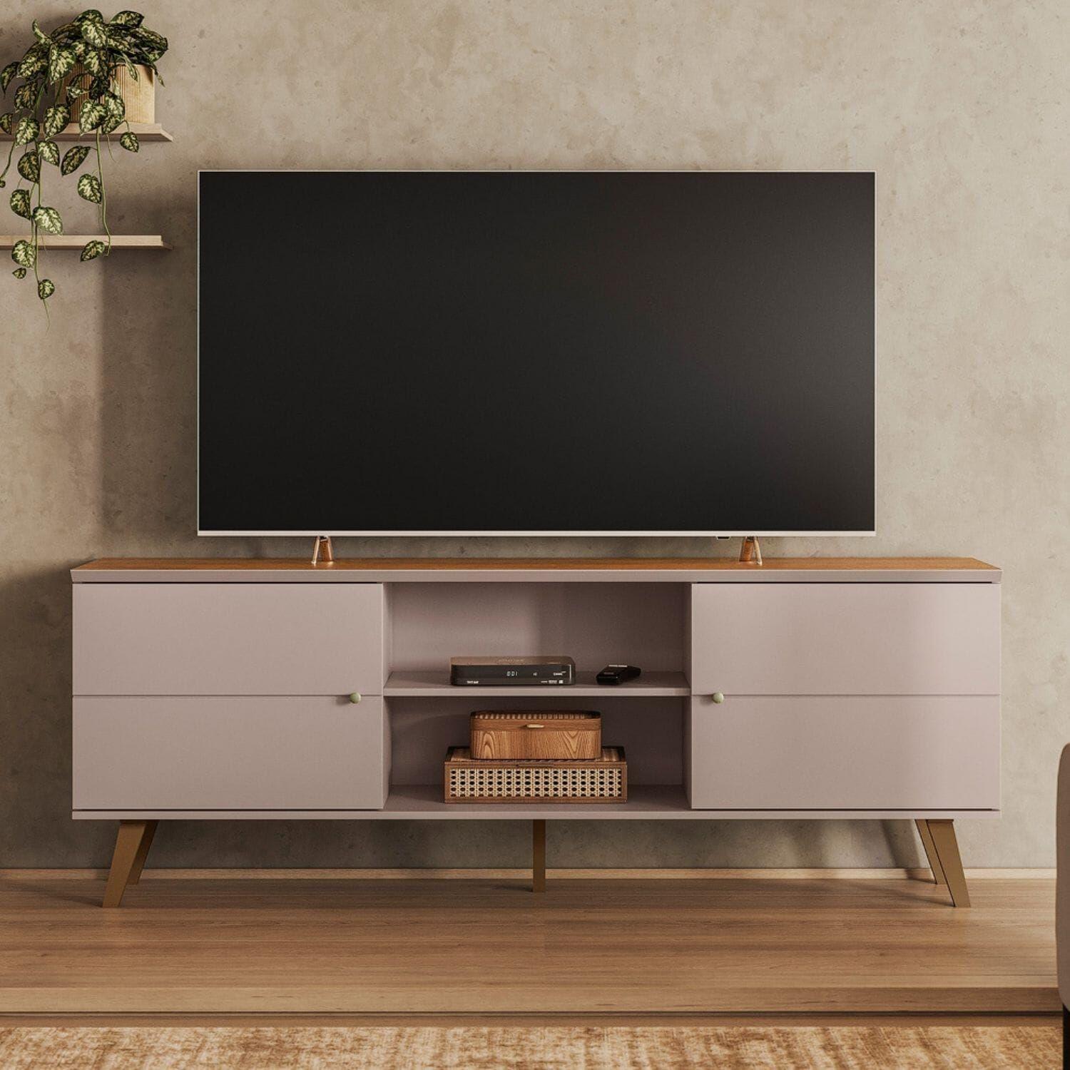 RACK TV HASTA 75 PULGADAS 180X64X38 CM GRIS - ARACAJU-1