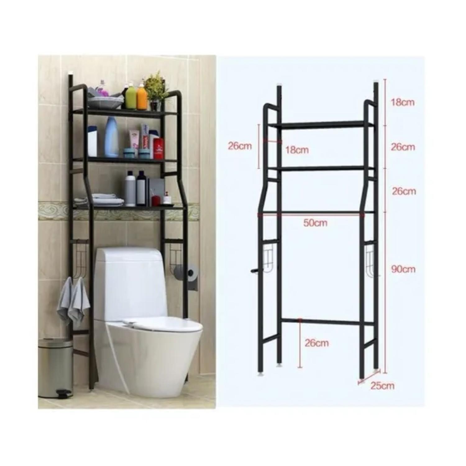 ESTANTE ORGANIZADOR DE BAÑO 165X50X25 CM BLANCO-1