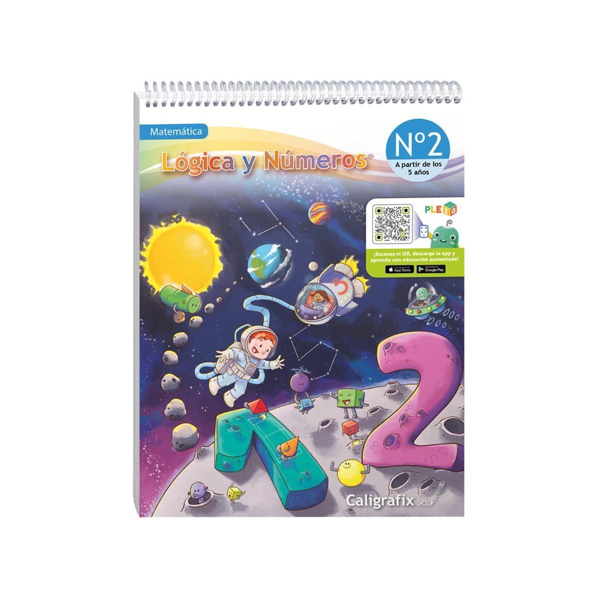 Libro Logica y Numeros N2 Kinder Caligrafix-0