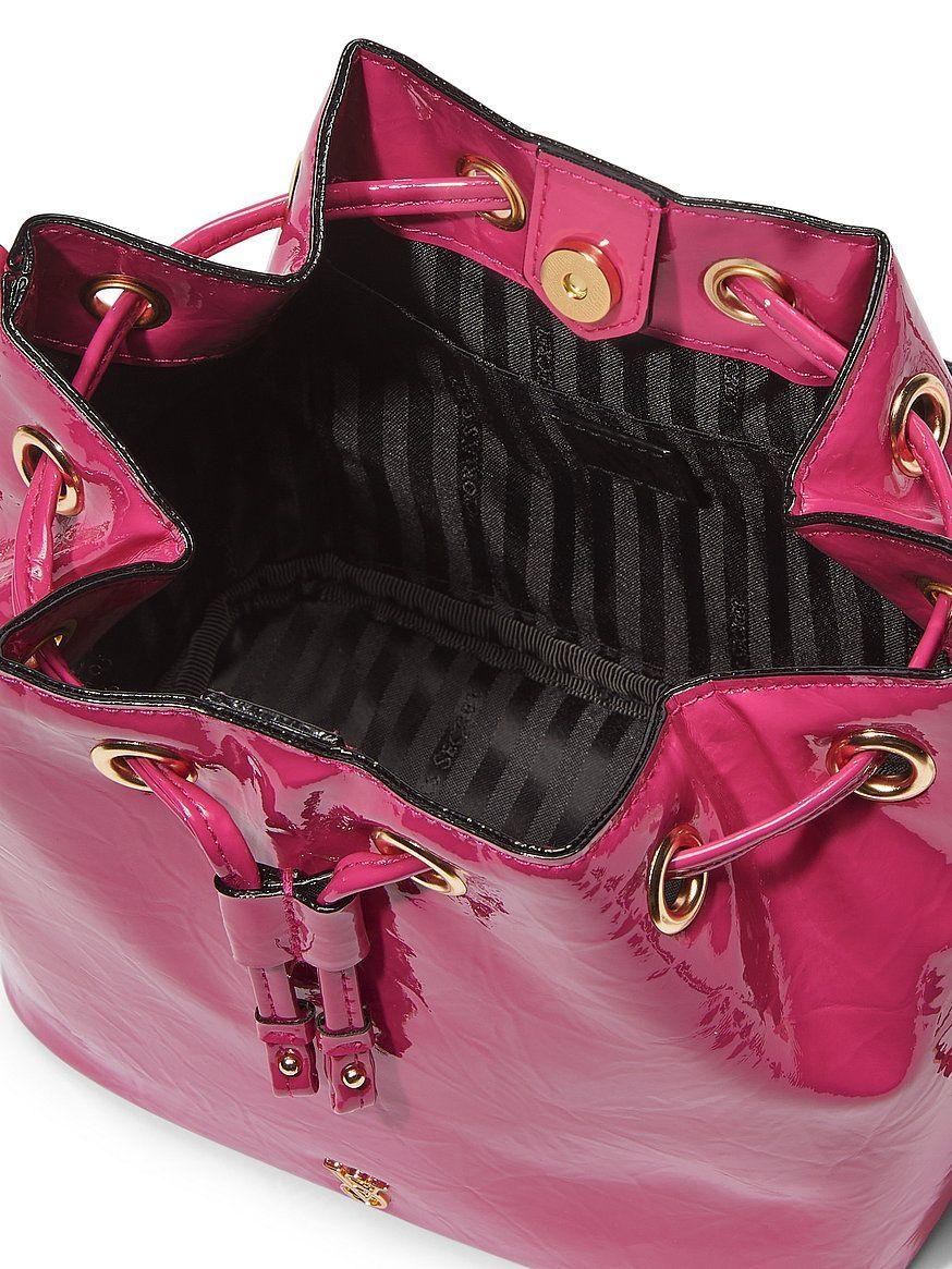 Bolso mini bucket fucsia Victoria s Secret-2