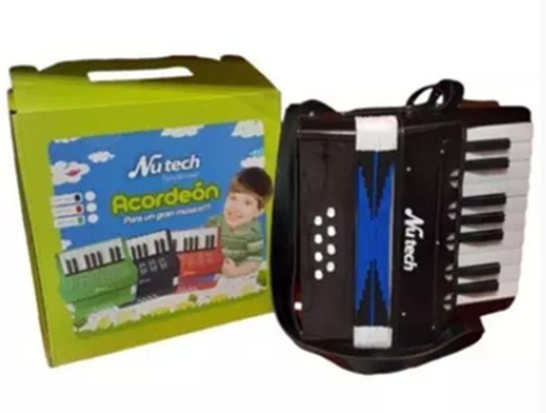 Acordeon para Niño 17 teclas Nutech Negro 5411-1