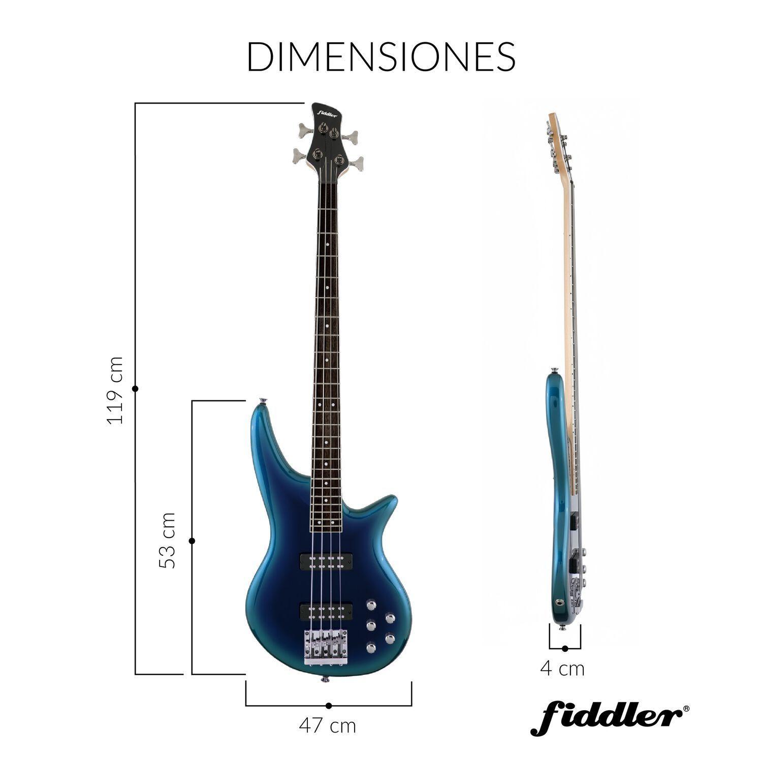 Bajo El ctrico Azul Amplificador 20w Fiddler FD TEP4200B-0