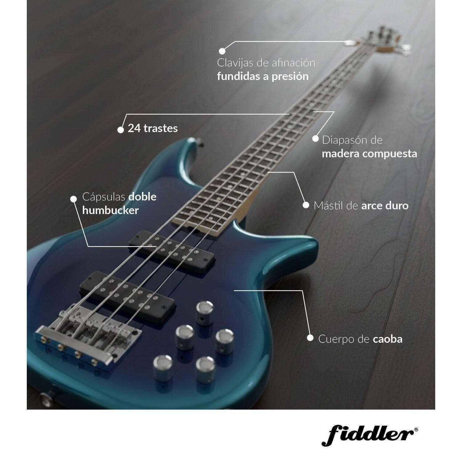 Bajo El ctrico Azul Amplificador 20w Fiddler FD TEP4200B-3