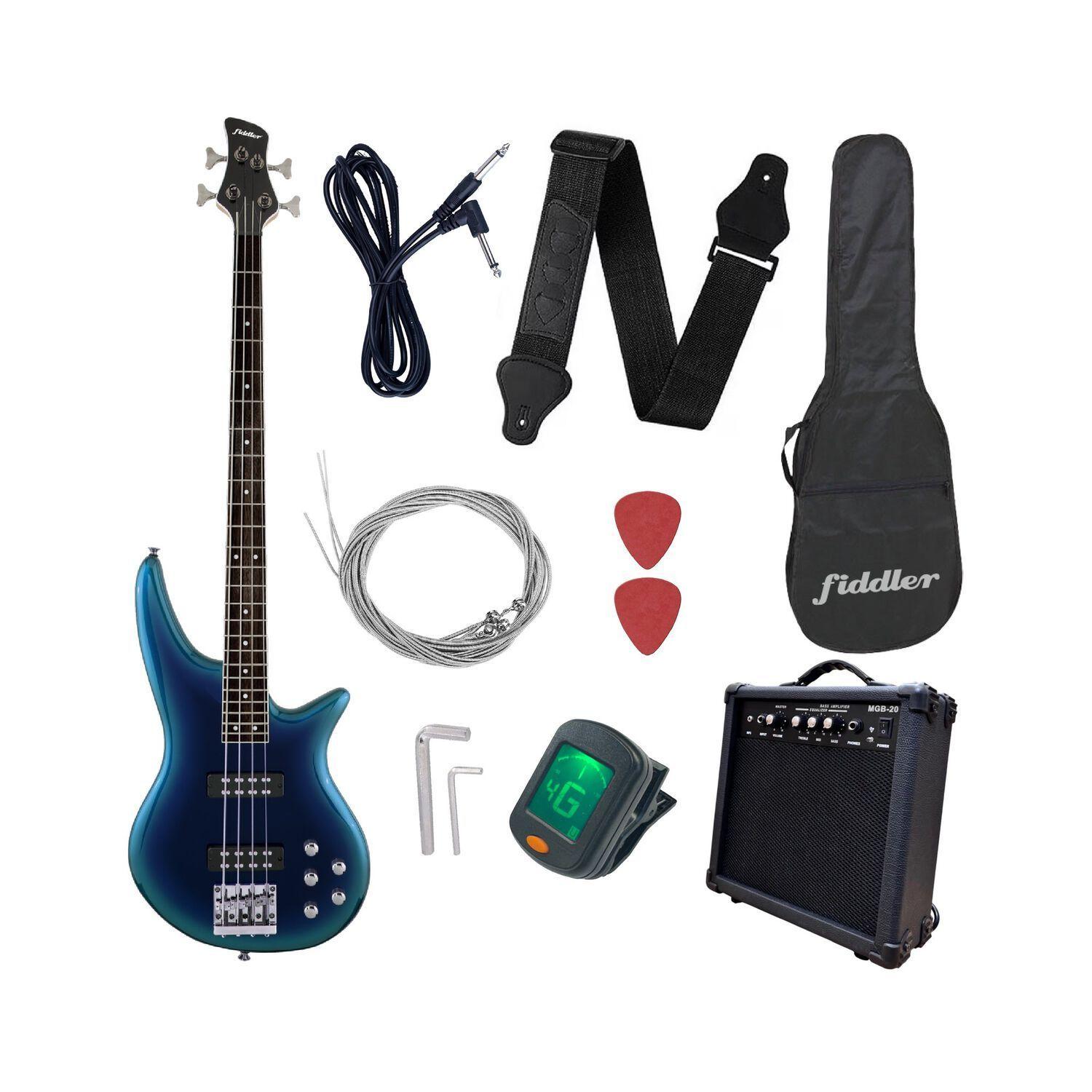 Bajo El ctrico Azul Amplificador 20w Fiddler FD TEP4200B-5