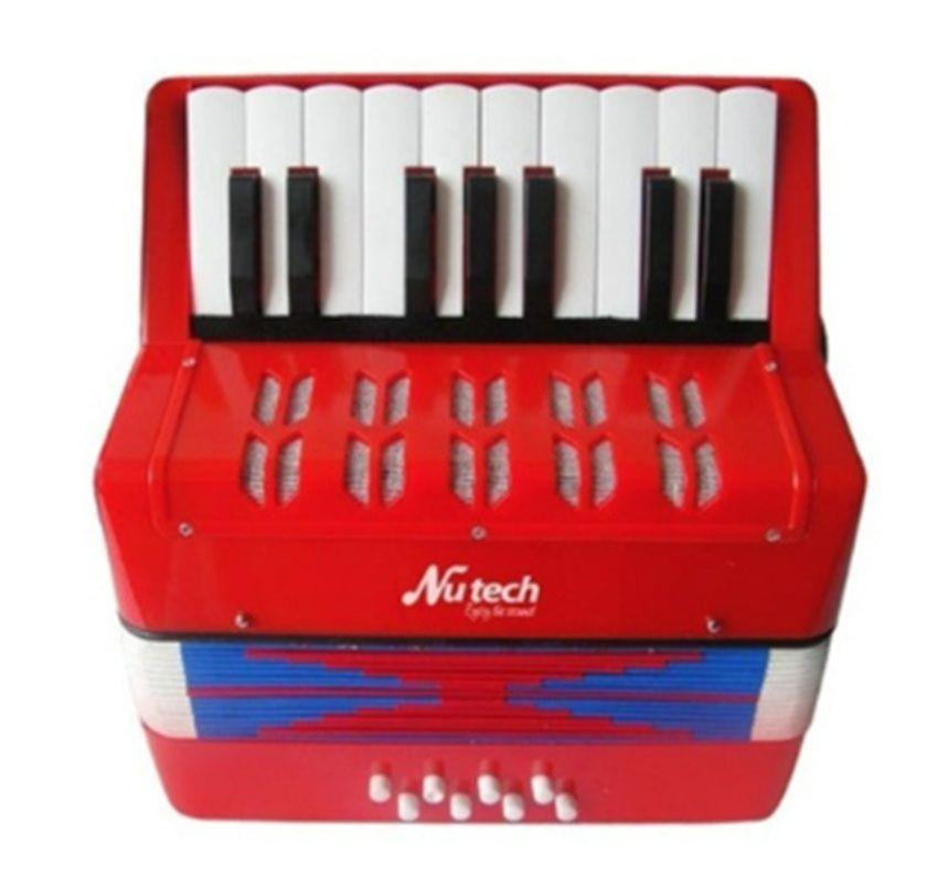 Acordeon para Niños 17 teclas Nutech Rojo 5410-0