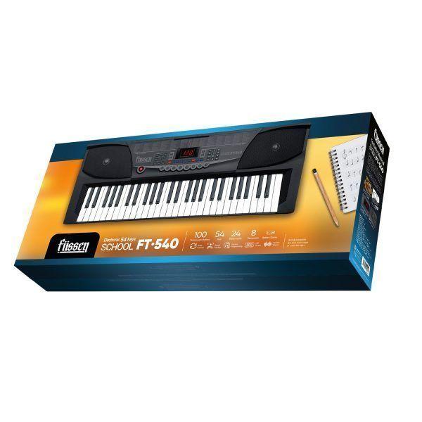 Teclado Electric School 54 Teclas Color Negro FT 540 Fussen 9578-1