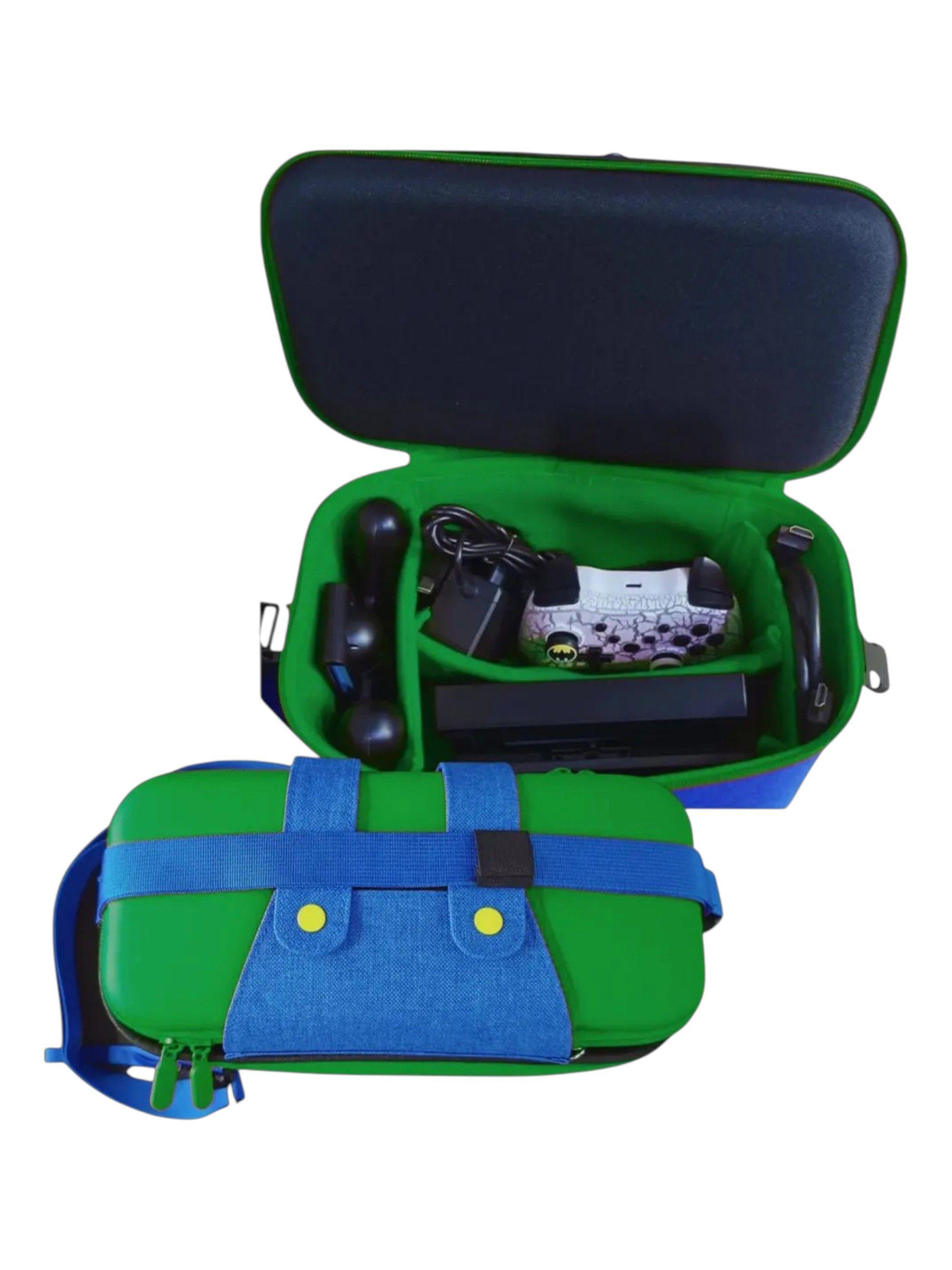 Bolso De Viaje 2 EN 1 con diseño de Luigi compatible con Nintendo Switch 2-2
