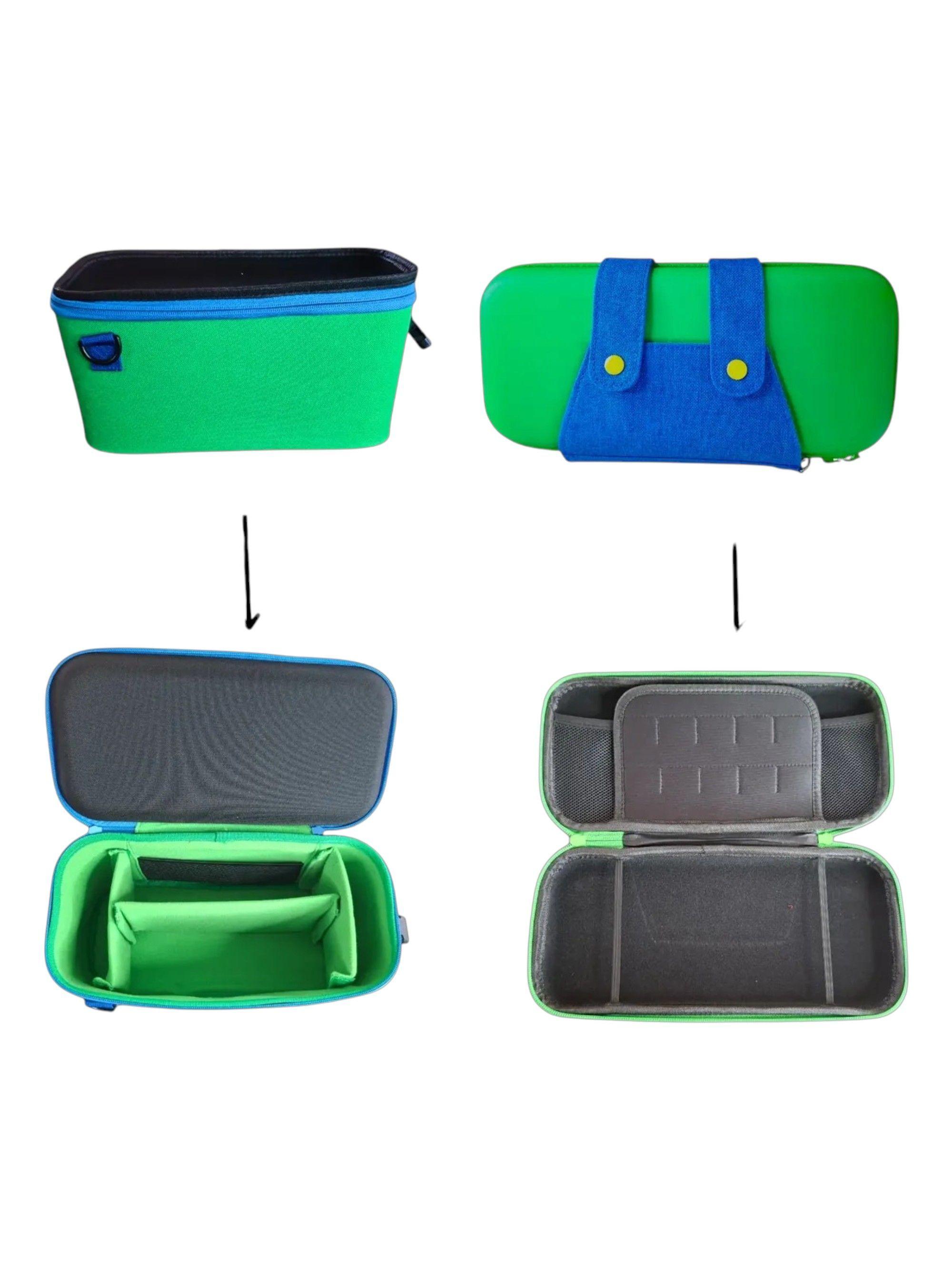 Bolso De Viaje 2 EN 1 con diseño de Luigi compatible con Nintendo Switch 2-3